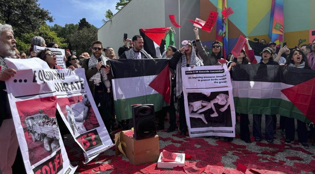 Manifestations pro-Palestine à l'ouverture de la biennale de Venise
