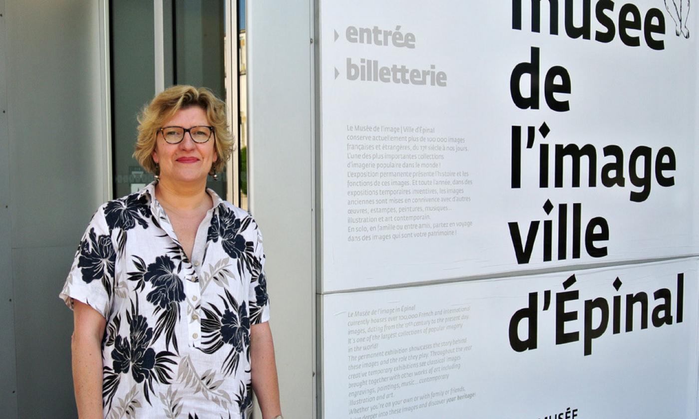 Christelle Rochette au musée de l'Image d'Épinal