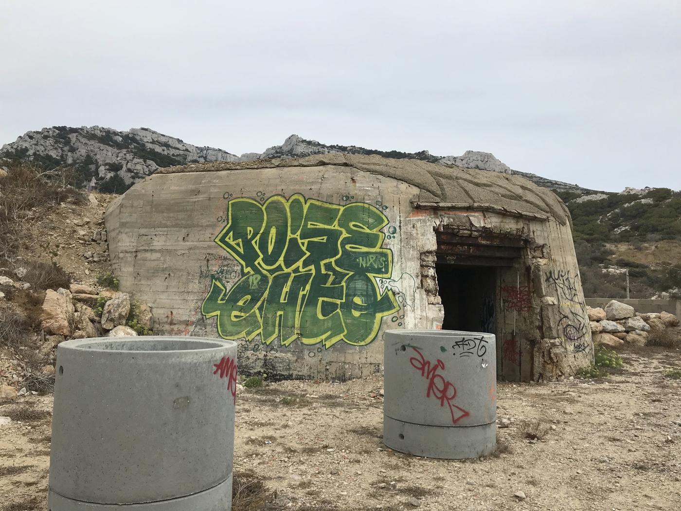 Blockhaus de l'Escalette qui accueille l'exposition organisée par Le Collective.