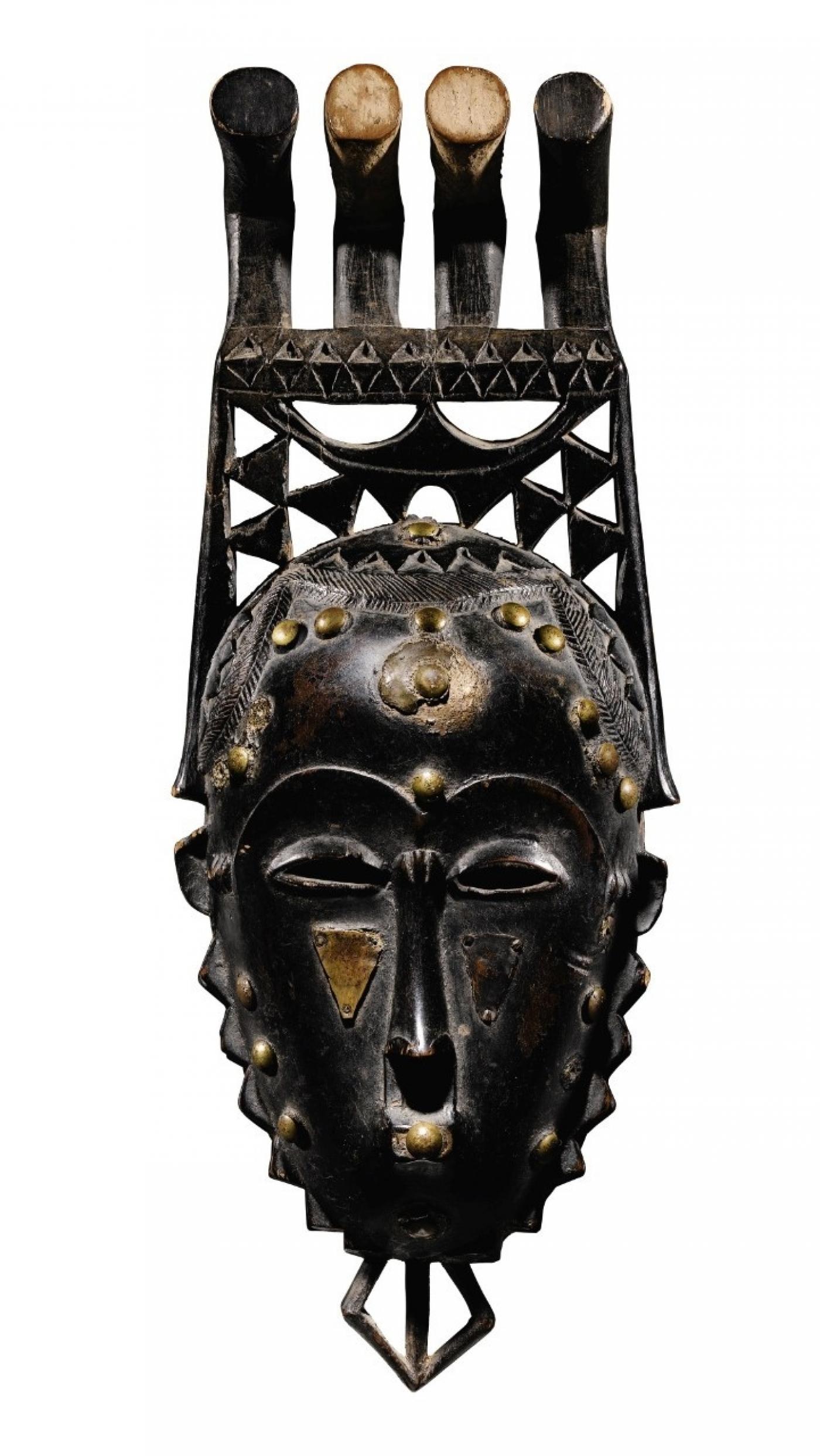 Masque, Baulé/Yauré, Côte d'Ivoire, Collection Marceau Rivière. Vendue un million d'euros chez Sotheby's Paris.