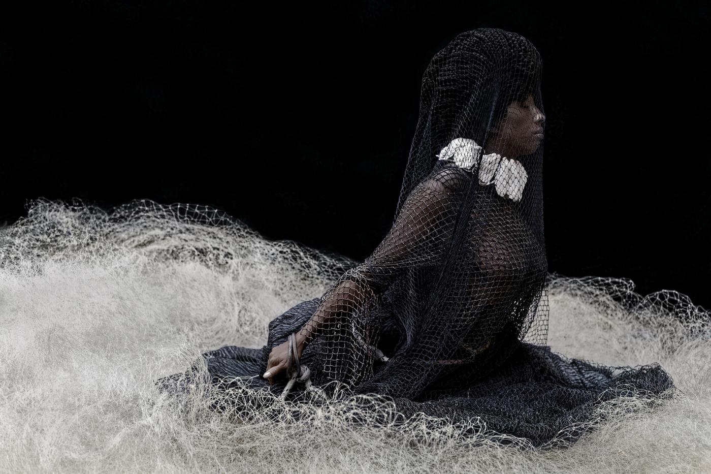 Ayana V. Jackson, Sighting in the Abyss II, 2019. Présenté à l'occasion de Take Me to the Water, exposition inaugurale de la galerie Mariane Ibrahim à Chicago, du 20 septembre au 26 october 2019.