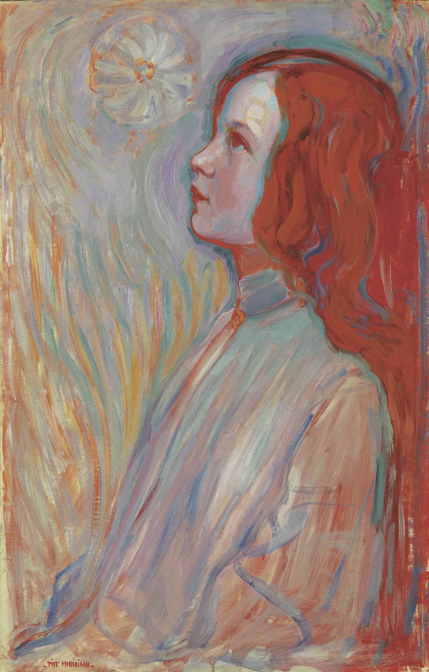 Piet Mondrian, Dévotion, 1908, huile sur toile, 94 x 61 cm.

