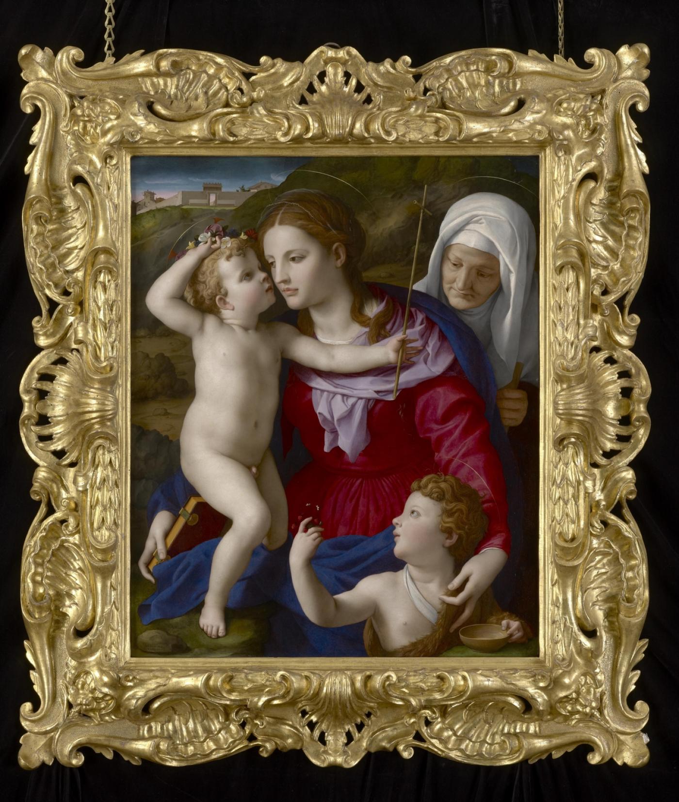 Agnolo Bronzino, "Vierge à l'enfant avec Sainte Elizabeth et Saint Jean-Baptiste", 1540-1545.