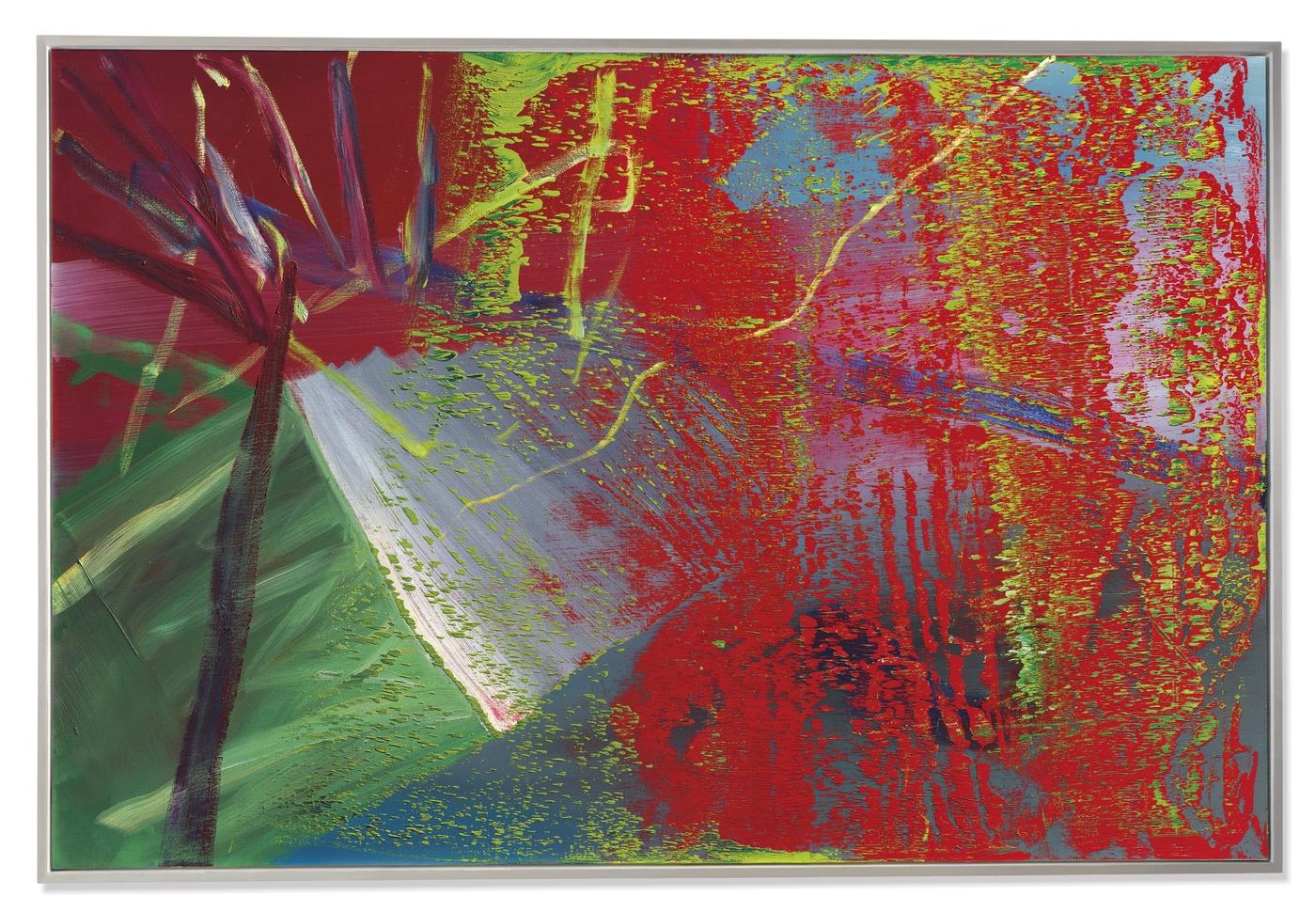 Gerhard Richter,
"Abstraktes Bild", 1984, huile sur toile, 200 x 300,4 cm. Adjugé 7 millions de livres.