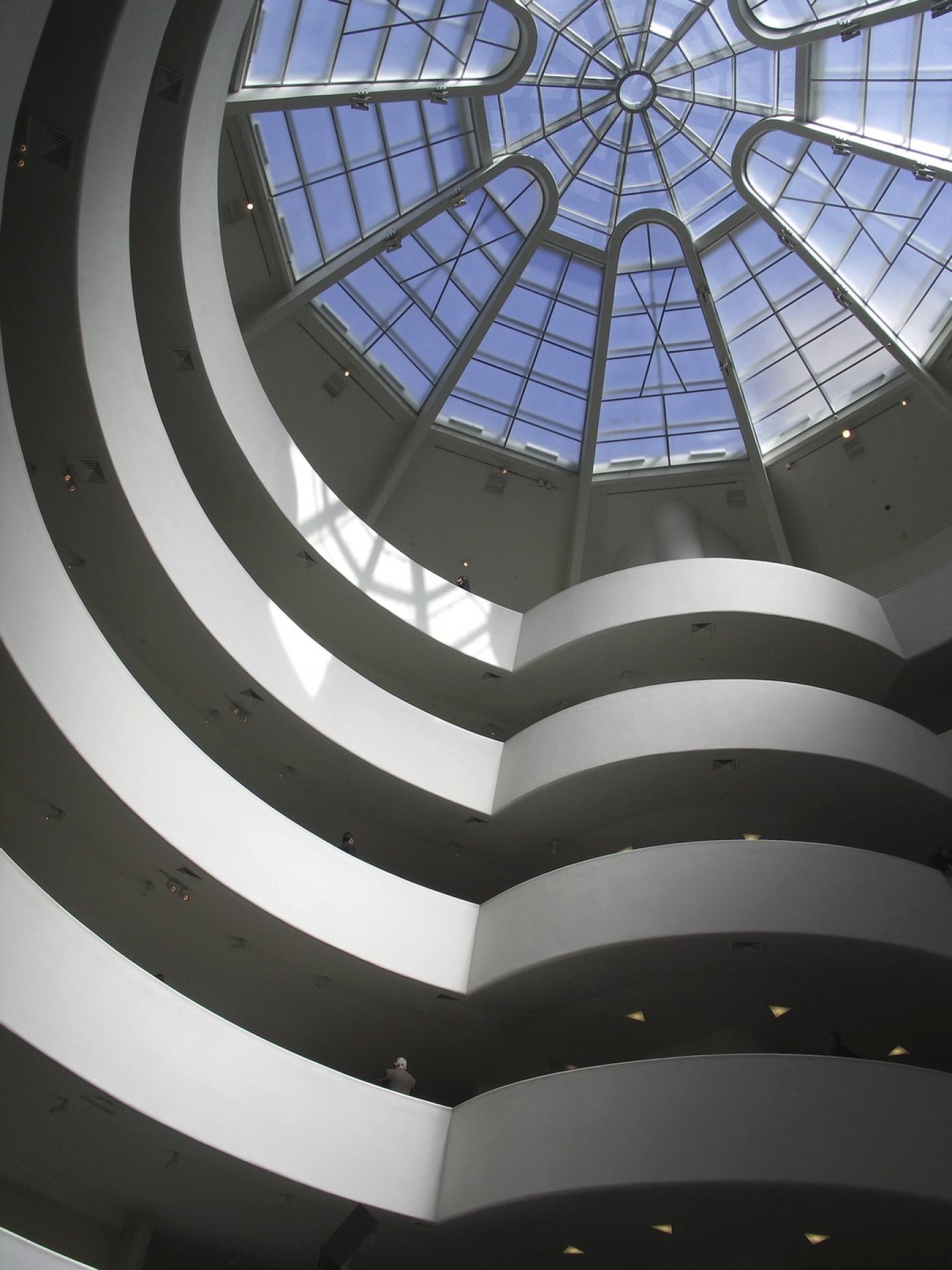 Verrière du lobby du Guggenheim Museum New York.