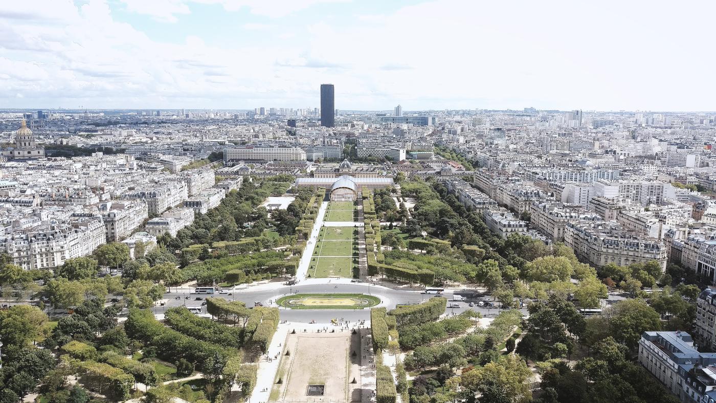 Vue de la structure éphémère imaginée par Jean-Michel Wilmotte.