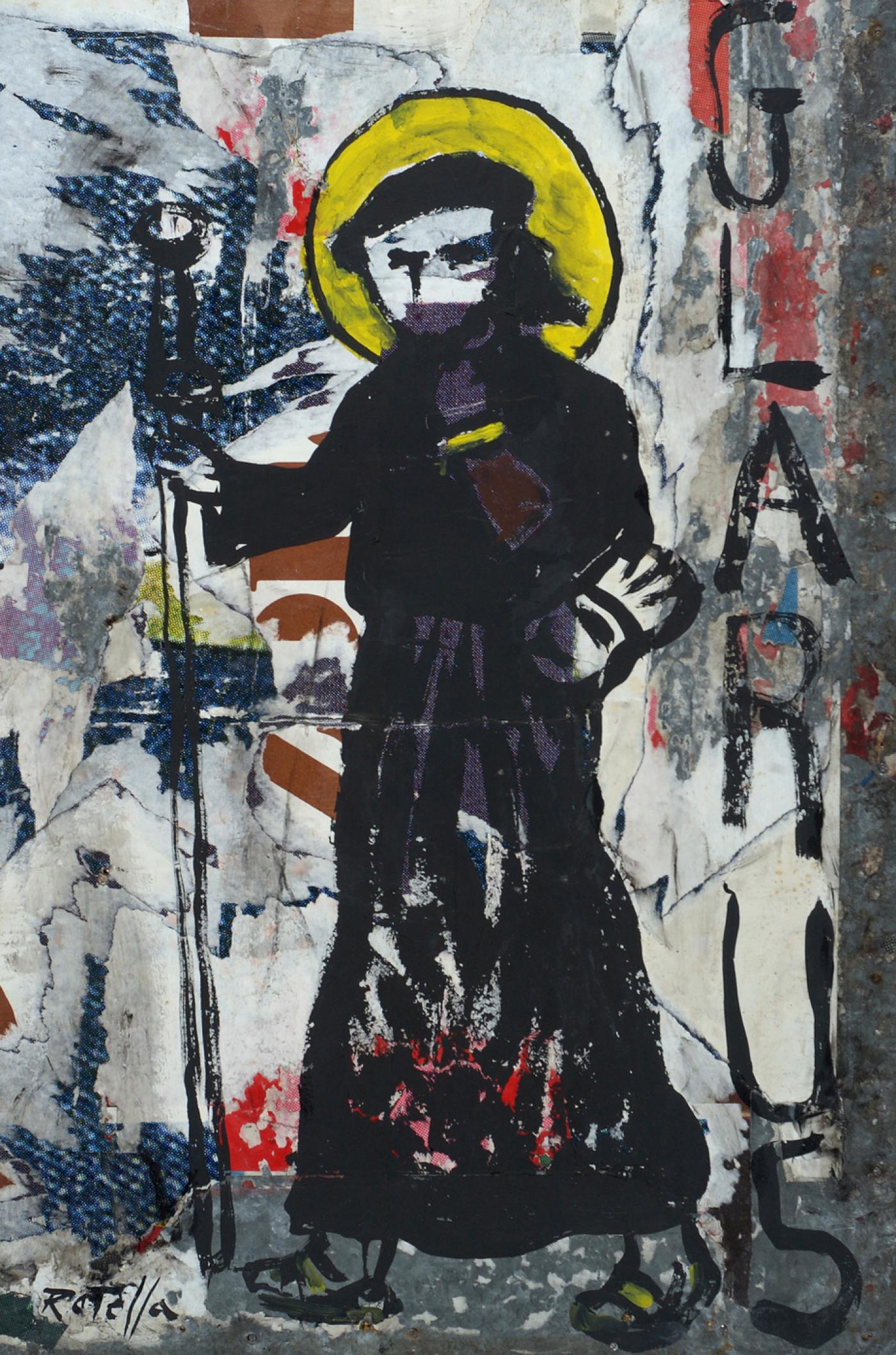 Mimmo Rotella, "Garus", 1988. Galerie Cardi, Milan, Londres.