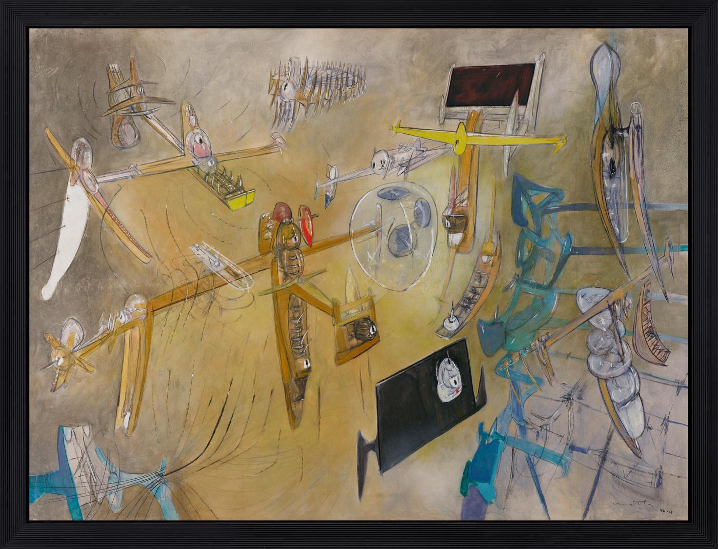 Roberto Matta,"Les Témoins de l'univers", 1947/1948. Galerie Gmurzynska, Zurich.