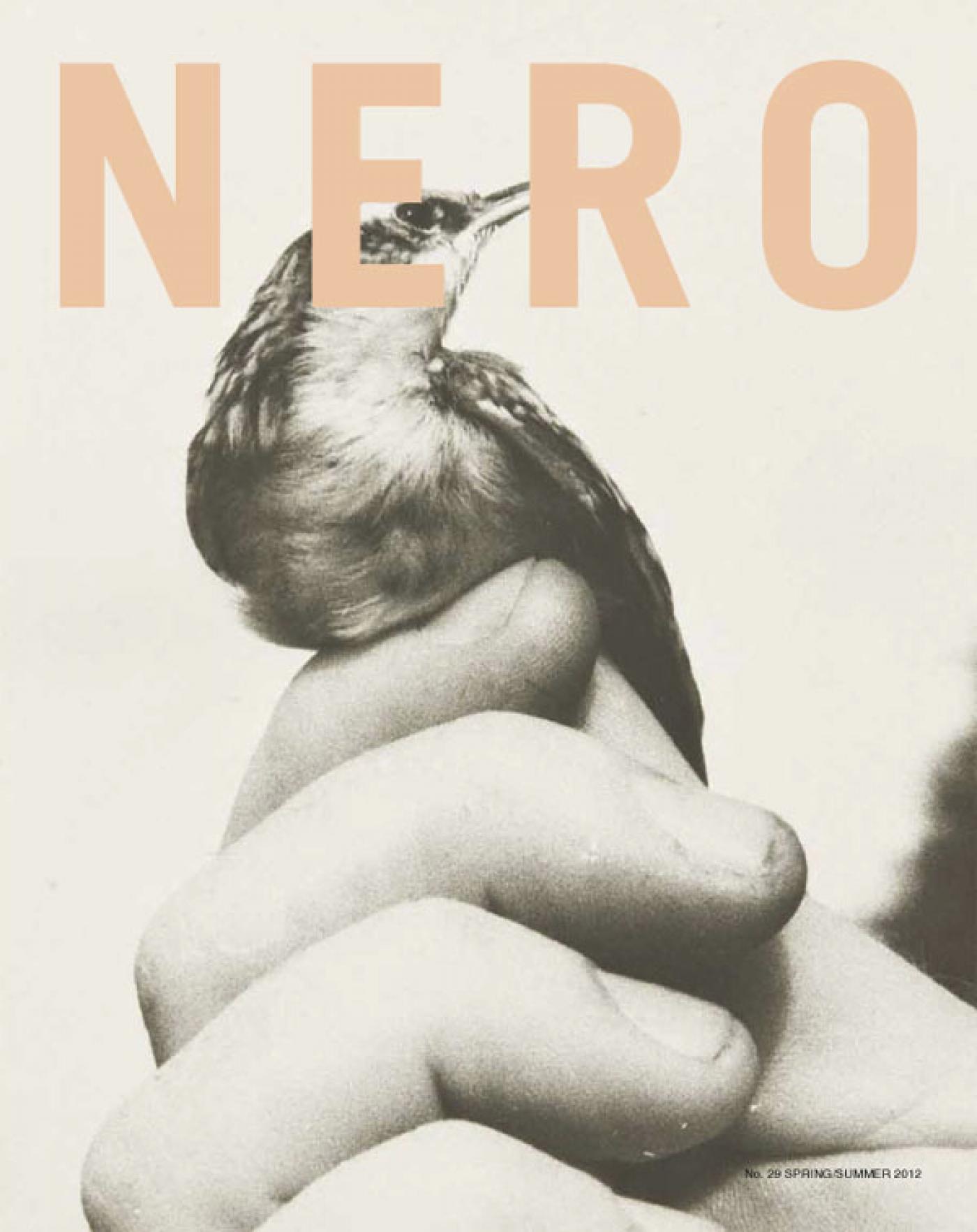 NERO, n° 29, printemps/été 2012, couverture par Jochen Lempert.