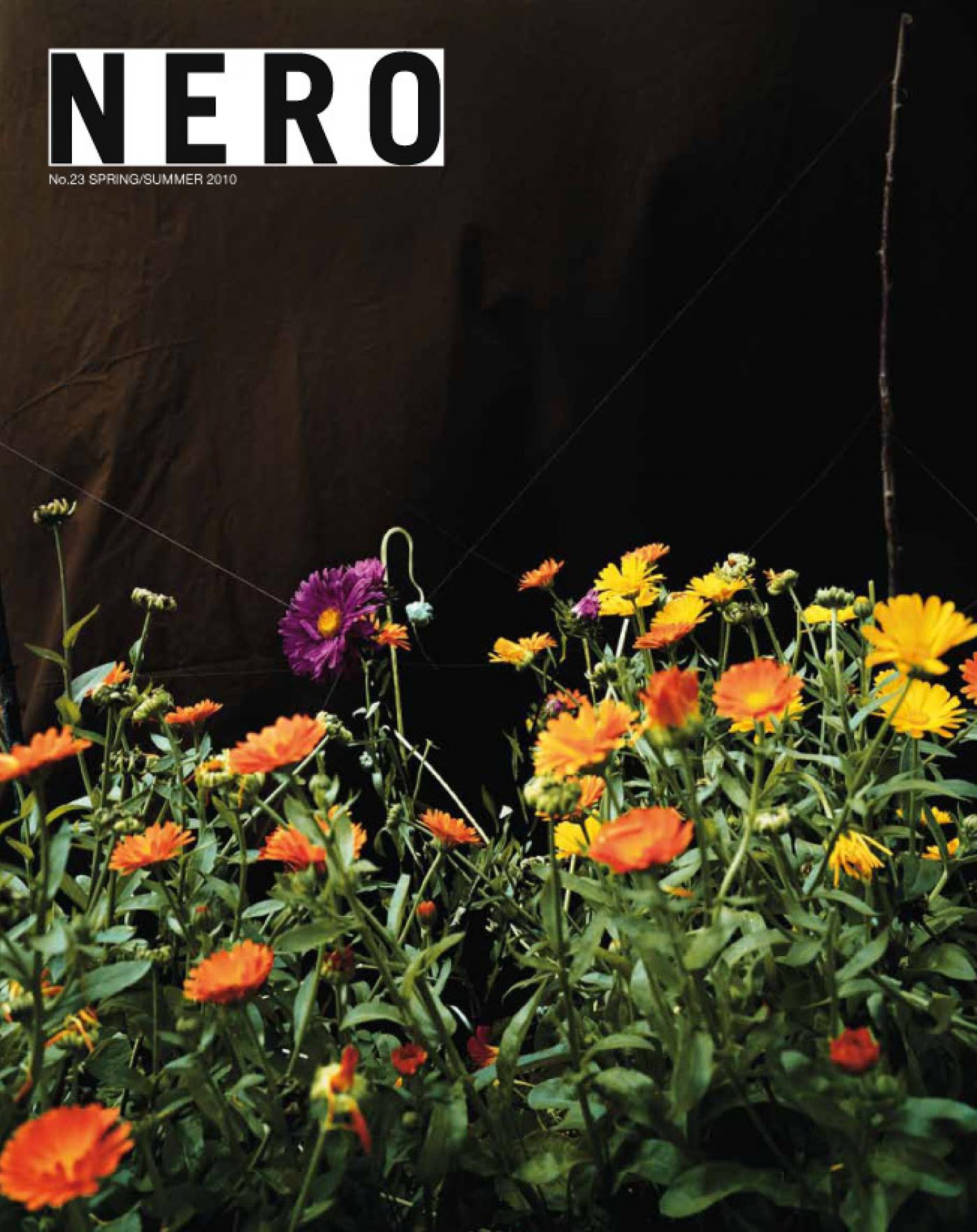 NERO, n° 29, printemps/été 2010, couverture par Collier Schorr.