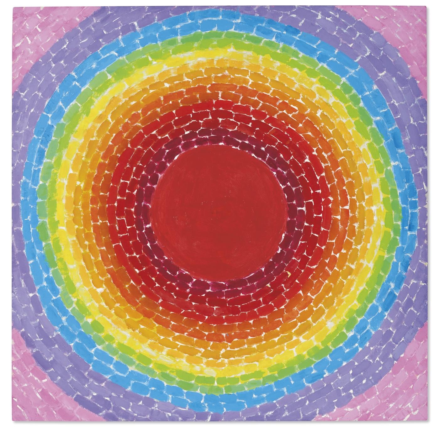 Alma Thomas, A Fantastic Sunset, 1970,  acrylique sur toile. Vendue  2 655 000 de dollars chez Christie's New York le 13 novembre 2019.