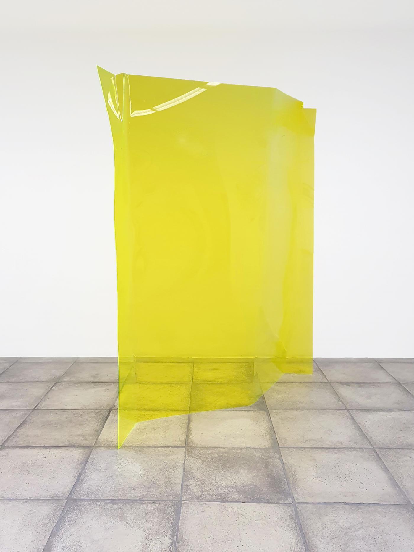 John M Armleder, "Sans titre (Perspex Sculpture)", 1998, perspex, 210 x 190 x 37 cm. Galerie Catherine Issert.