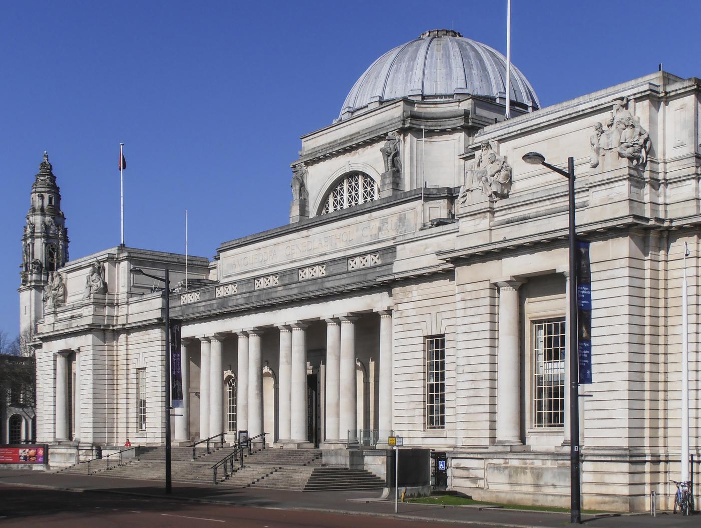 Vue du National Museum Cardiff.