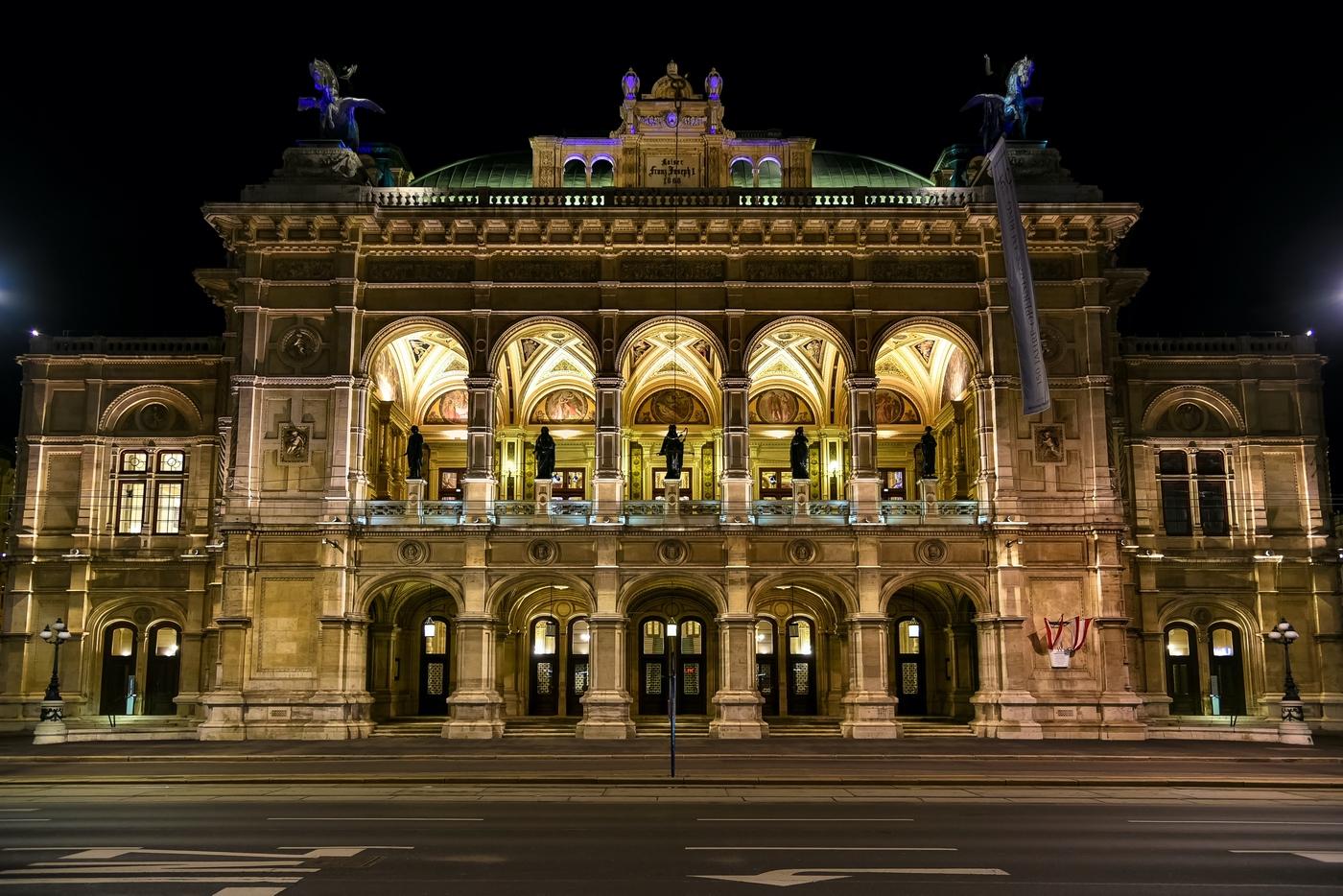 Le Wiener Staatsoper, opéra d'État de Vienne.