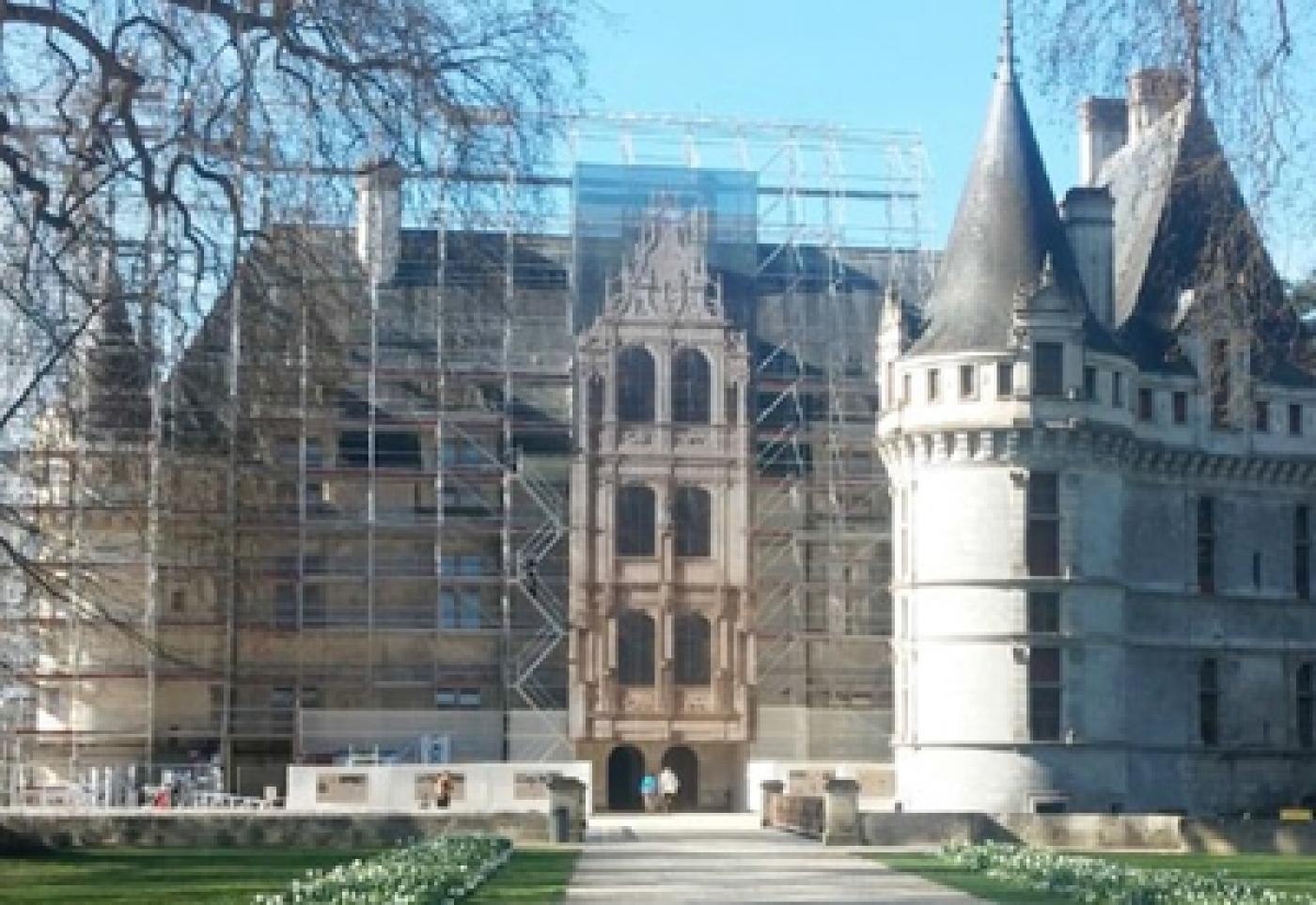 Azay-le-Rideau, emblème des chantiers de restauration du XXIe siècle