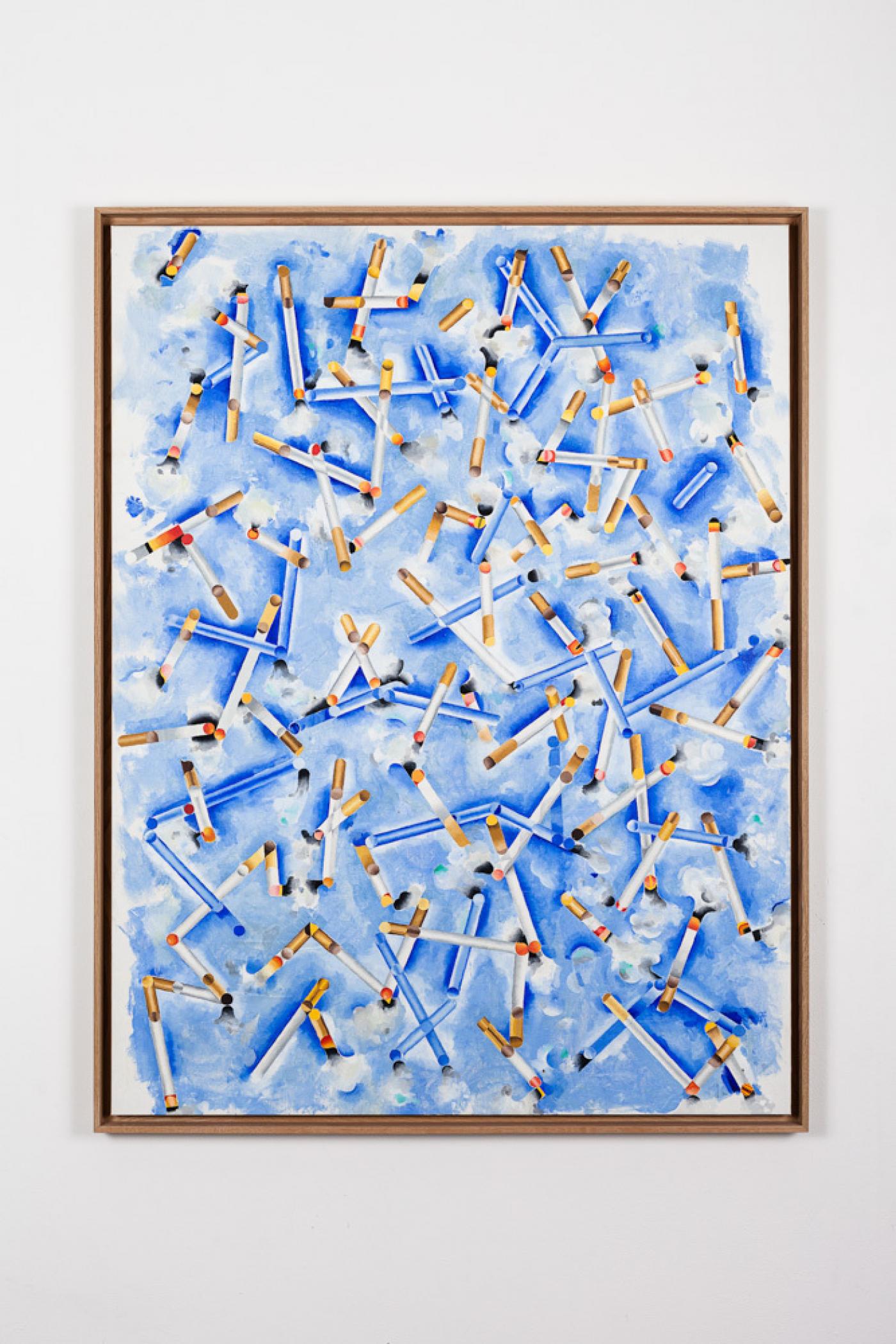 David Caille, Les Cigarettes, huile sur toile, 95 x 125 cm.

Exposition "YESN'T", organisée par Paul Maheke et Guillaume Sultana à la Galerie Sultana. Avec : Absalon, Blandine Bussery, David Caille, Anthea Hamilton, Candice Lin, Paul Maheke, Tabita Rezaire, Patrick Staff, Achraf Touloub, Free.yard.
