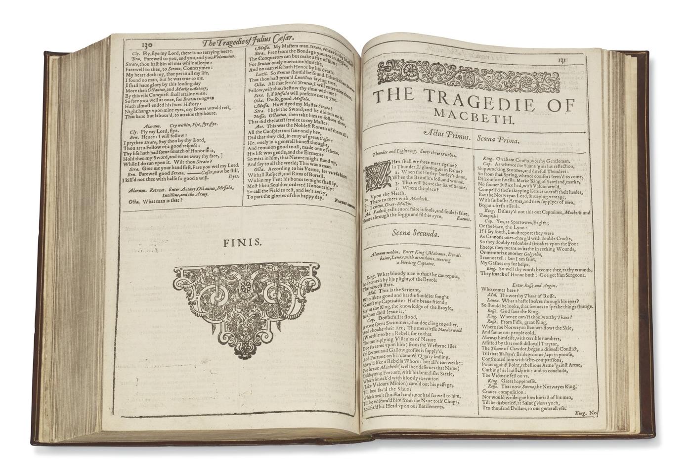 Le Premier Folio de Shakespeare vendu 9,9 millions