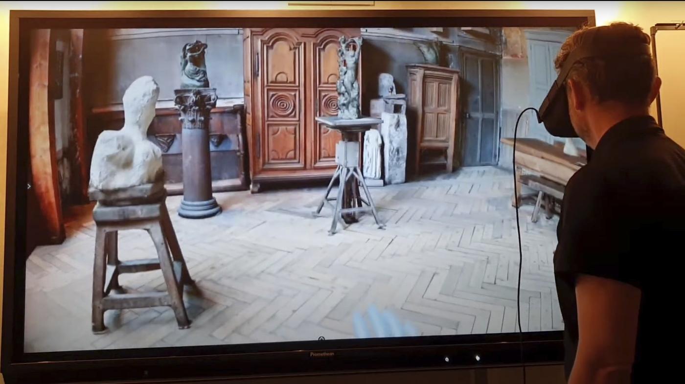 Visite en réalité virtuelle de l'atelier d'Antoine Bourdelle, développée par ArtOfCorner.