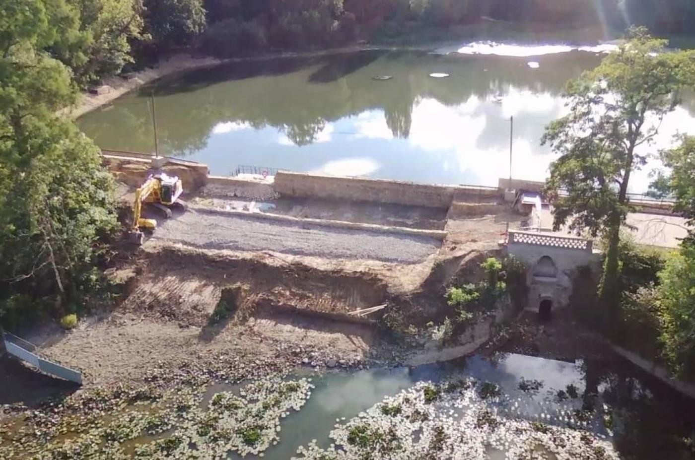 Les travaux menés aux étangs de Corot, à Ville-d'Avray.