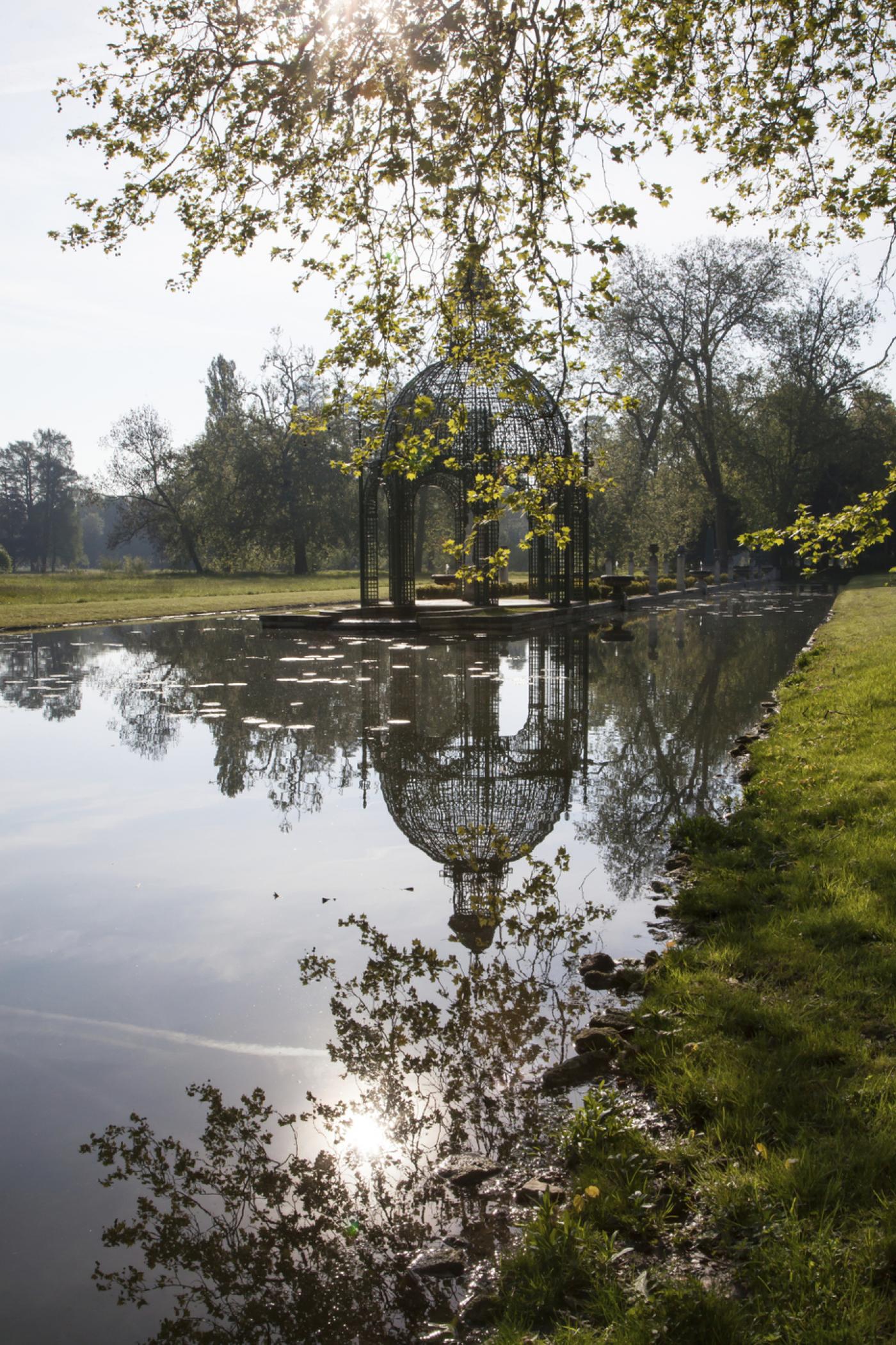 L'île d'amour, dans le jardin anglais du château de Chantilly.