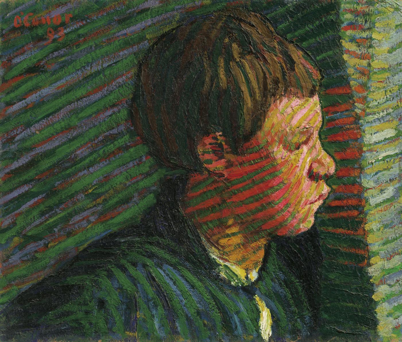 Roderic O’Conor, Garçon breton de profil, 1893, huile sur toile, 38,1 x 44,5 cm.