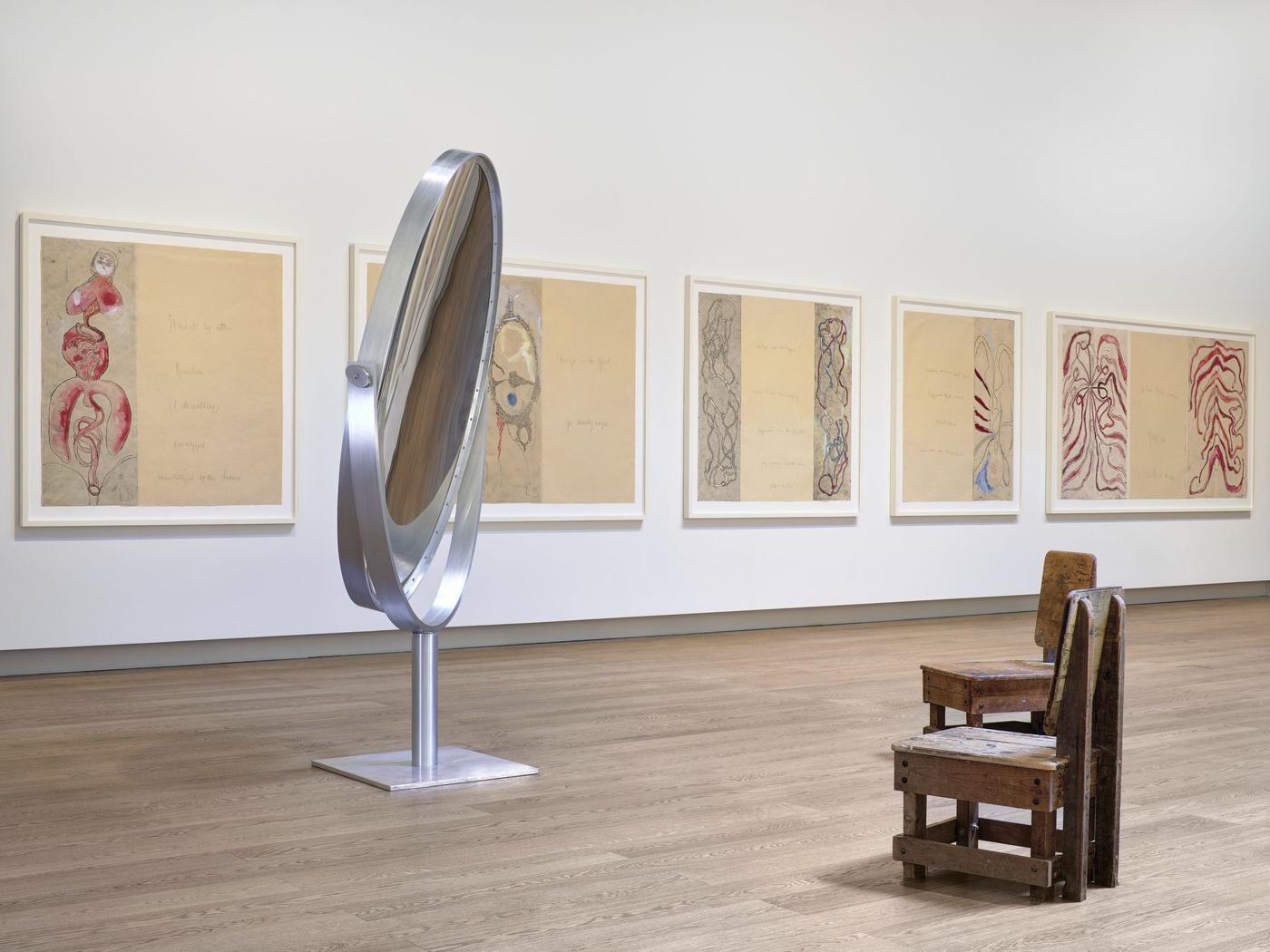 Vue de l’exposition inaugurale « Louise Bourgeois. Maladie de l'Amour » à Hauser &amp; Wirth Monaco, jusqu’au 26 septembre 2021.