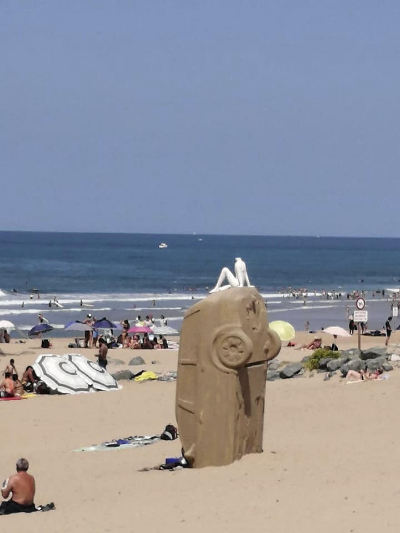 Vandalisme sur la plage d’Anglet