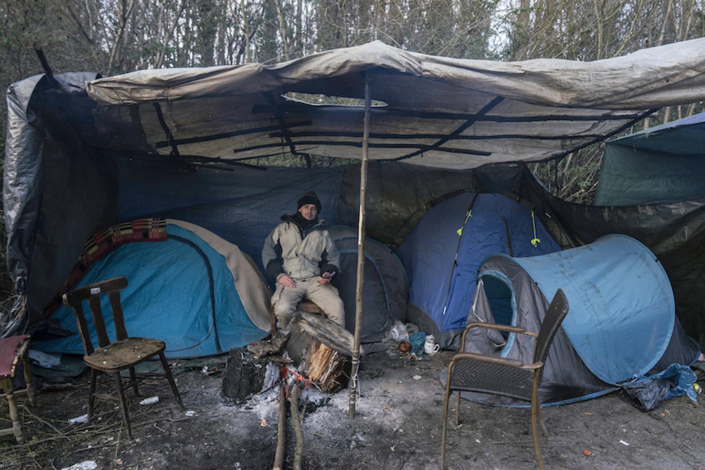 Abdul Saboor, série « Calais sous la neige », février 2021.