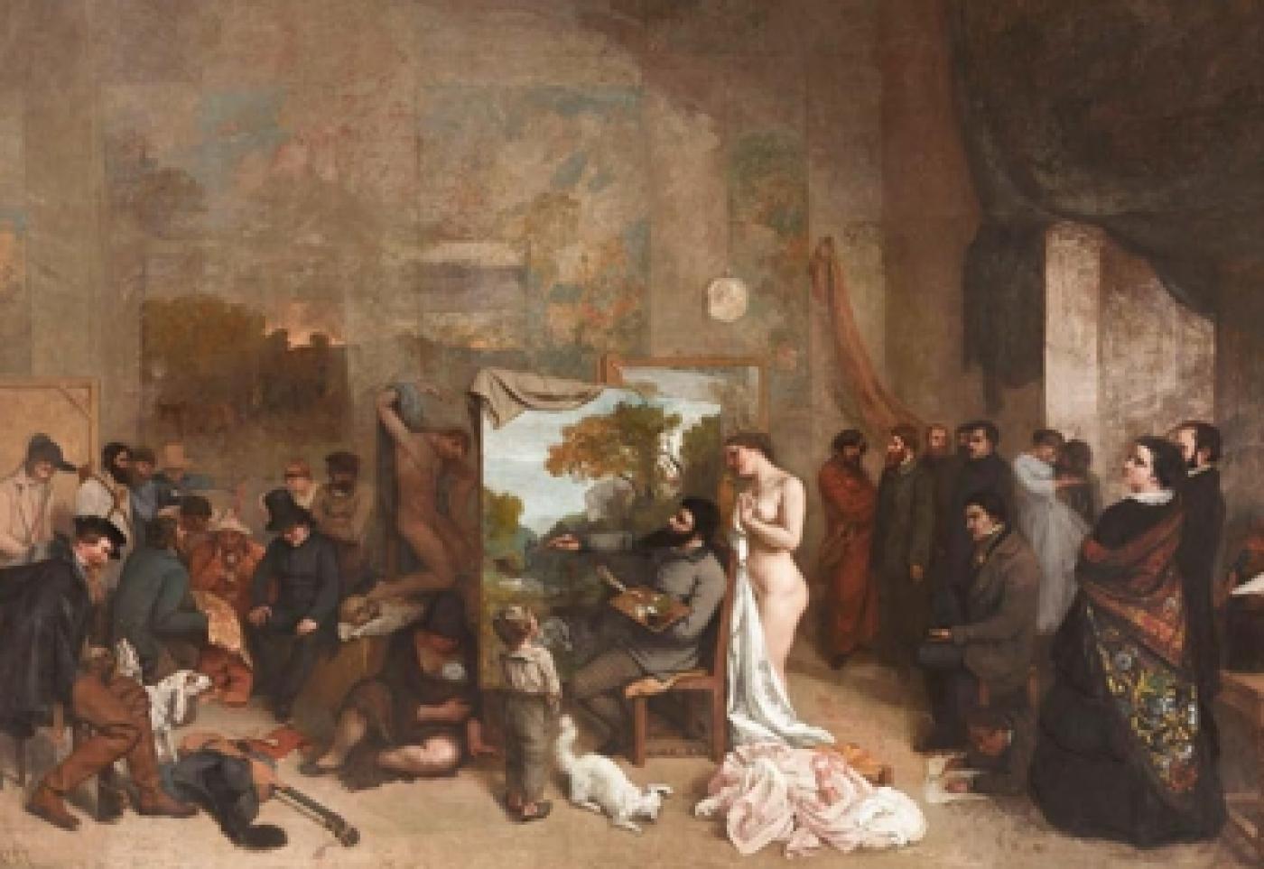 « L’Atelier du Peintre » de Courbet retrouve sa beauté originelle