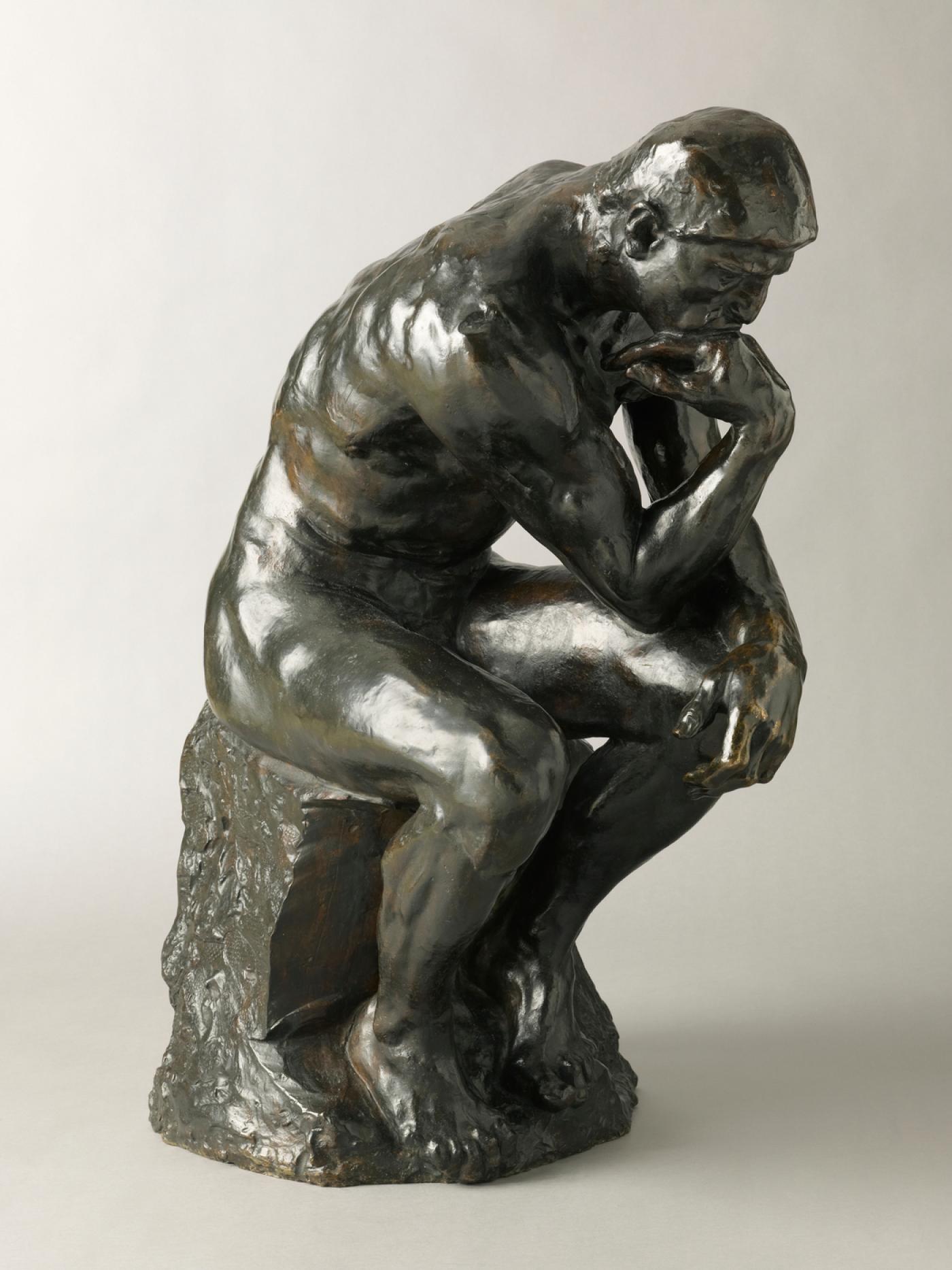 Auguste Rodin, "Le Penseur", élément de "La Porte de l'Enfer",
1880 (modèle original), 1896 (fonte), bronze, 72 x 34 x 53 cm.