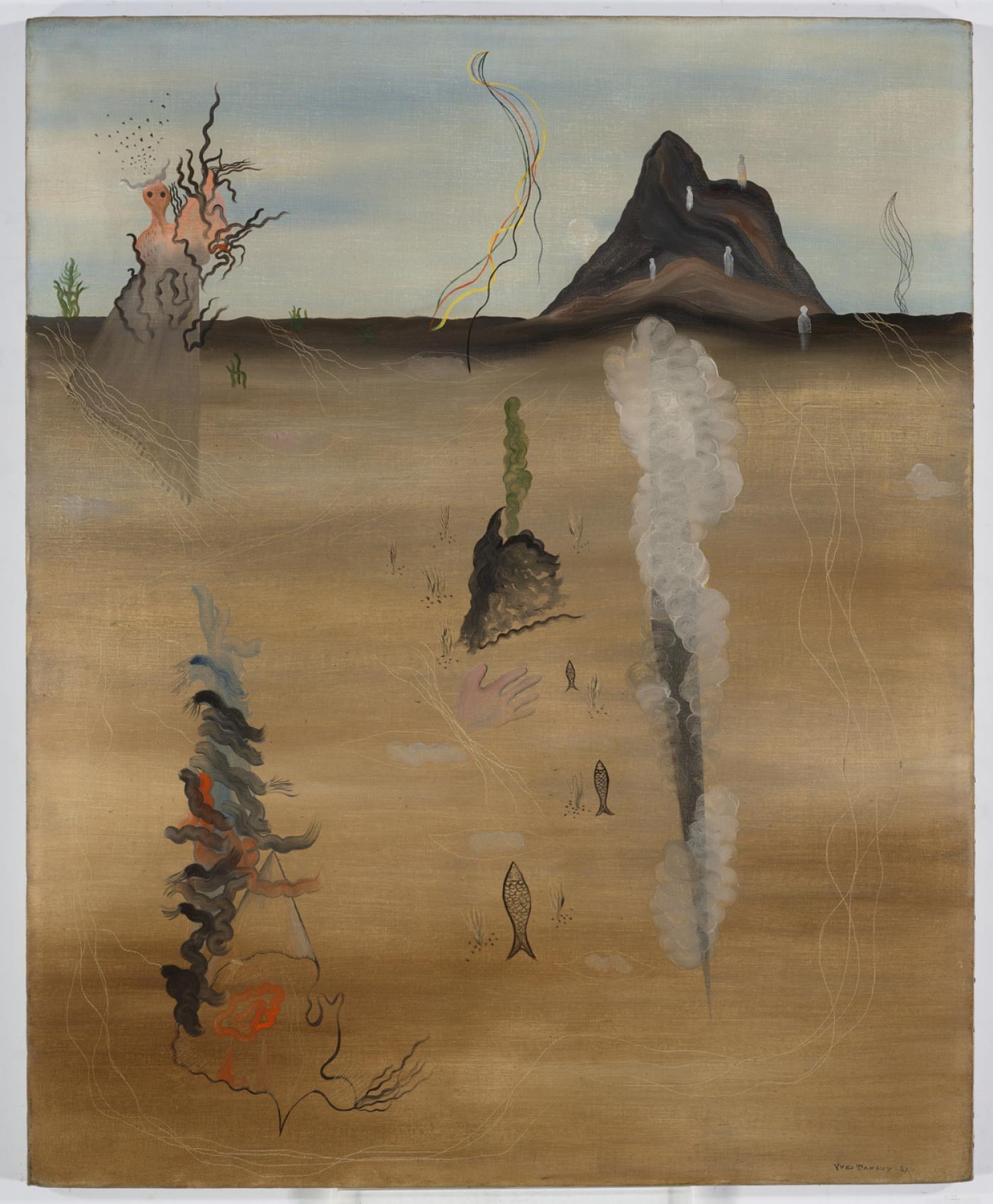 Yves Tanguy (1900-1955), " Finissez ce que j'ai commencé " , 1927, signé et daté "Yves Tanguy-27" (en bas à droite), huile sur toile, 1 m. x 82 cm. Adjugé à 1 692 000€.
