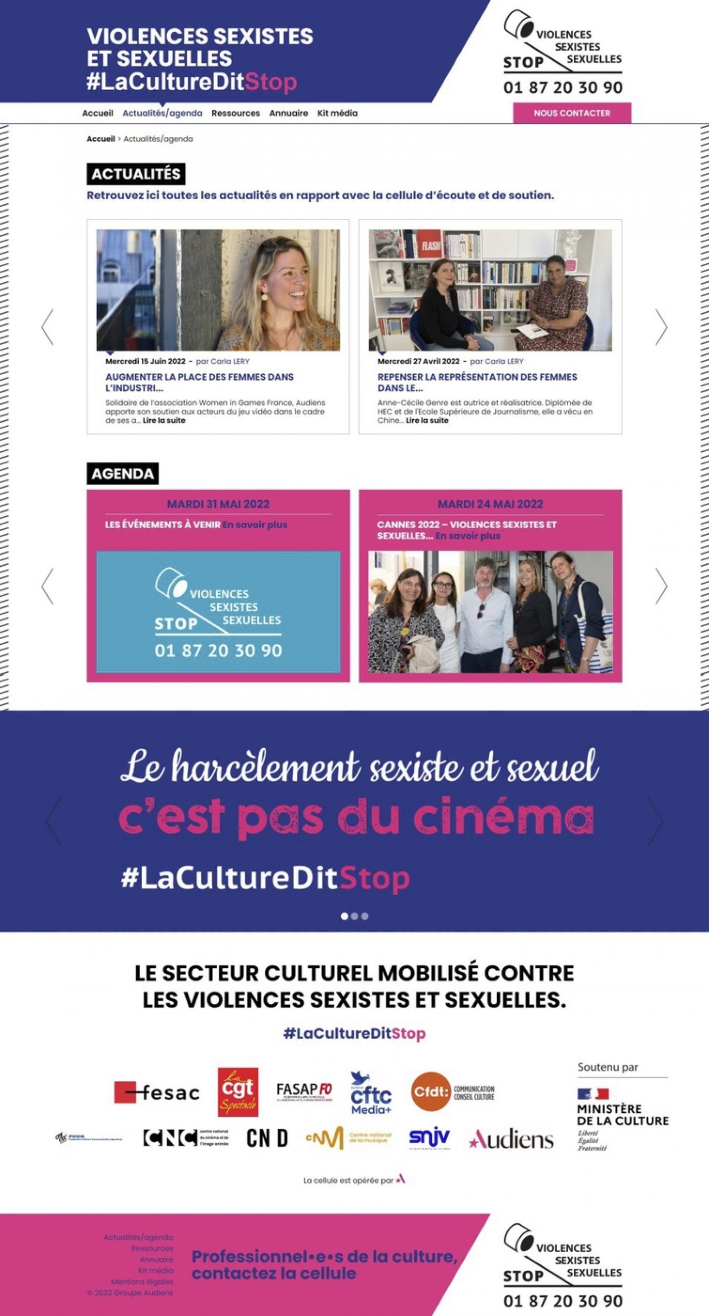 La cellule d'écoute pour les victimes de violences sexuelles et sexistes dans la culture s'ouvre aux arts visuels