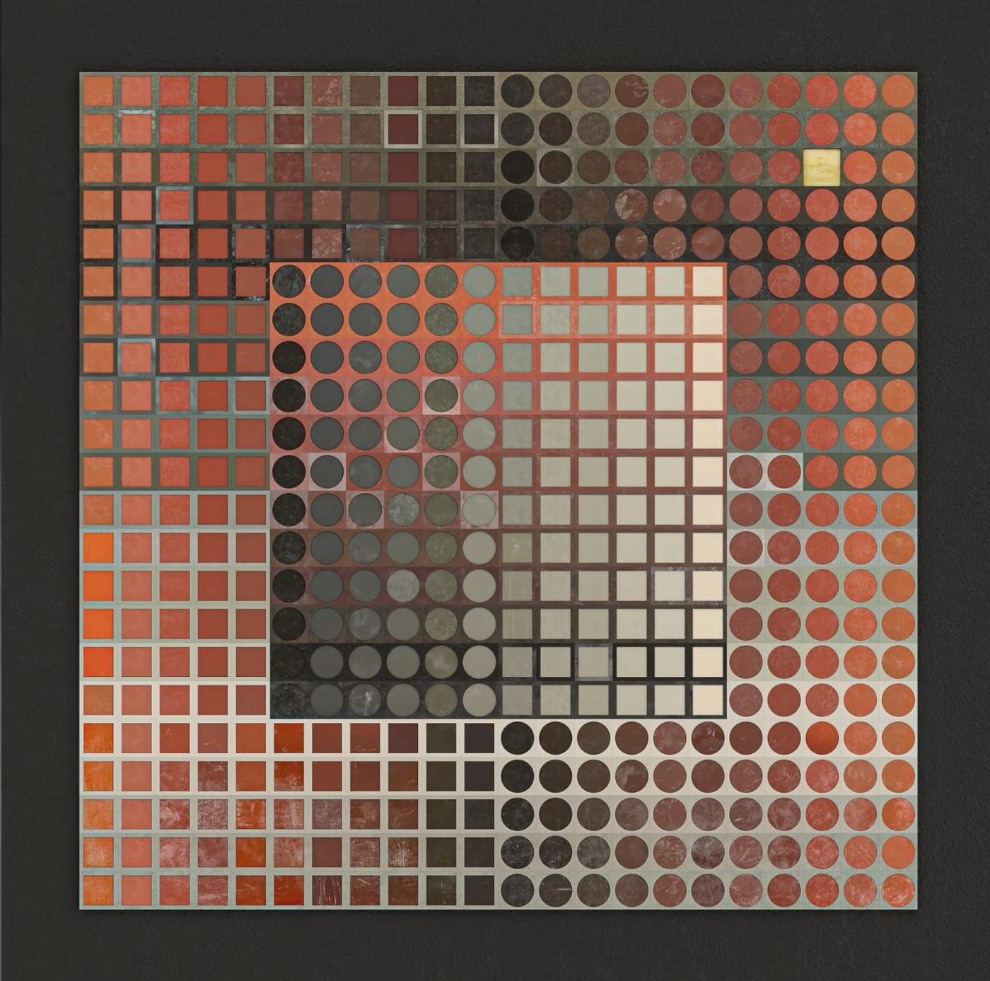 Victor Vasarely, « ZETT », NFT TIER 1, 1966-1975, 528 x 528.