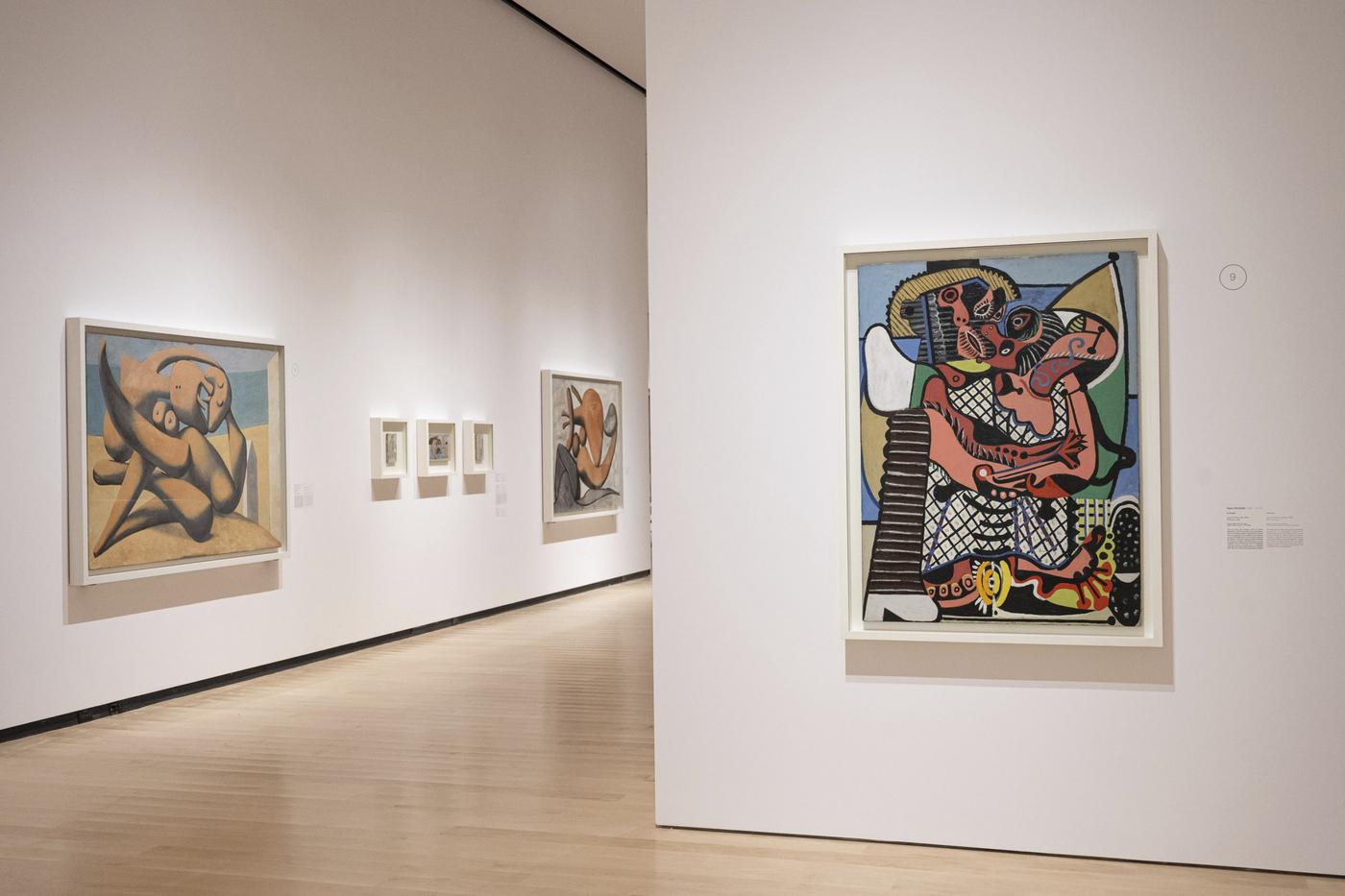 Vue de l'exposition" Picasso, Figures" au musée national du Québec, MNBAQ du 12 juin au 12 septembre 2021.