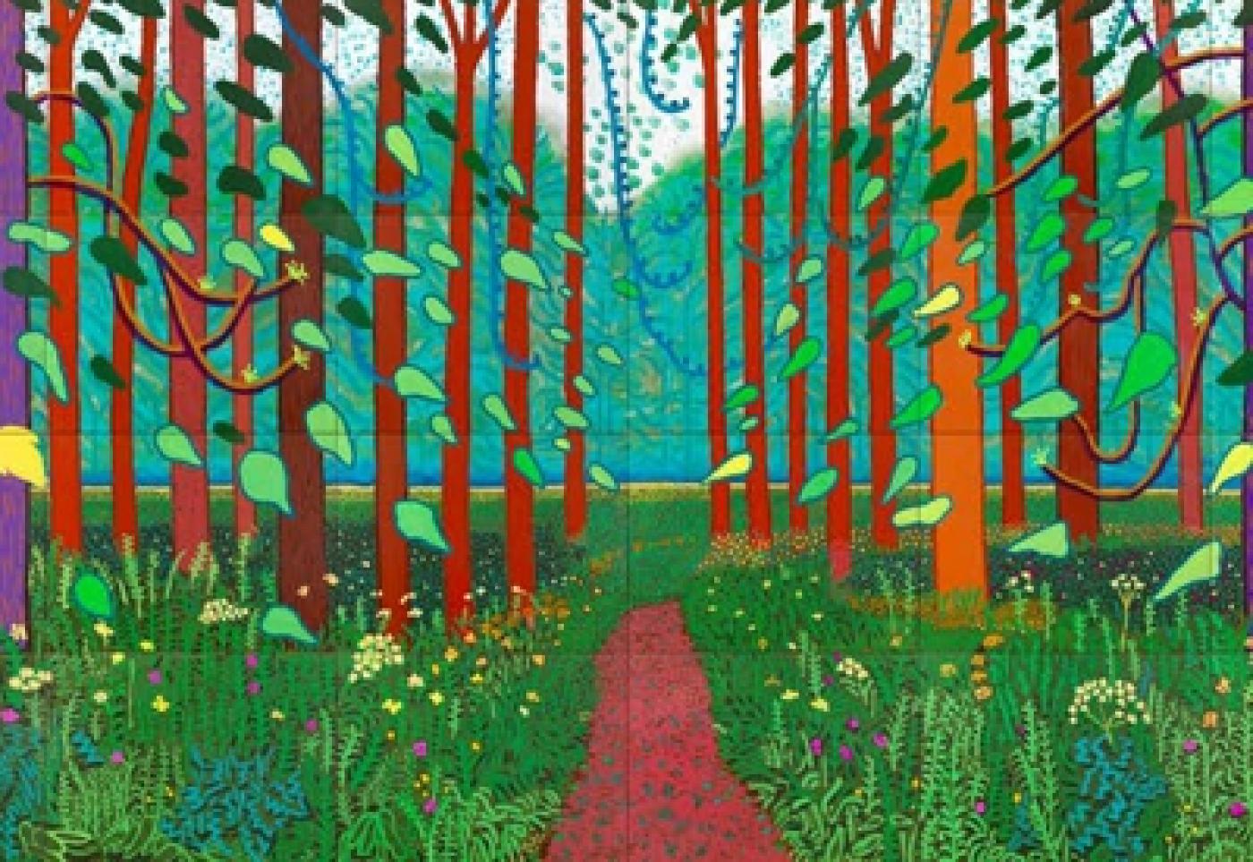 David Hockney fait un important don au Centre Pompidou