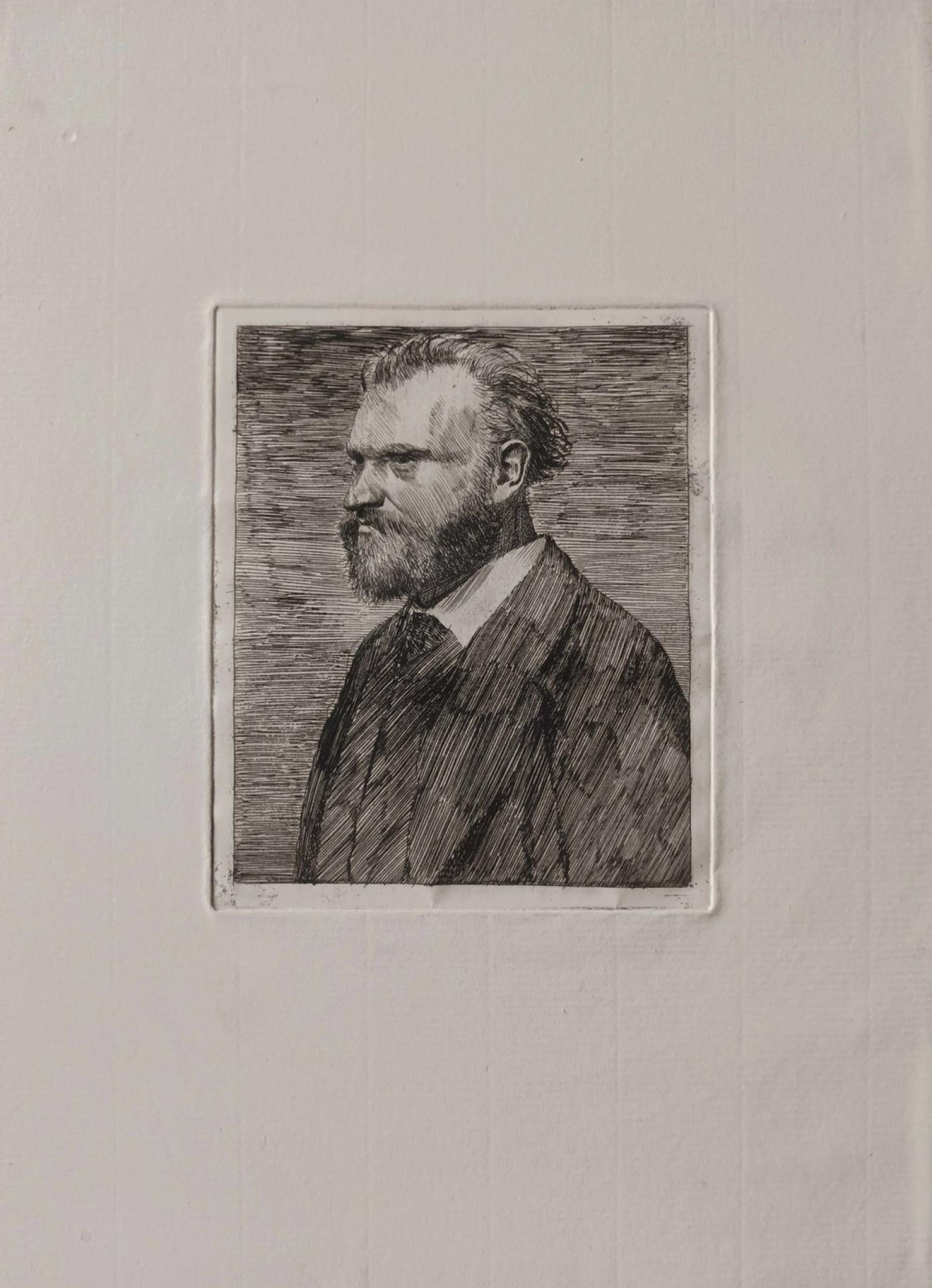 Paris Print fair 2023.
Edgar Degas, "Manet en buste", vers 1862-1865, eau-forte et pointe sèche, 28,4 x 20,4 cm.
Galerie Martinez D.