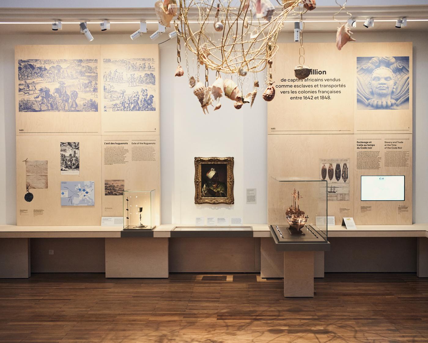 Vue de l’une des nouvelles salles des collections permanentes du musée national de l’Histoire de l’immigration.