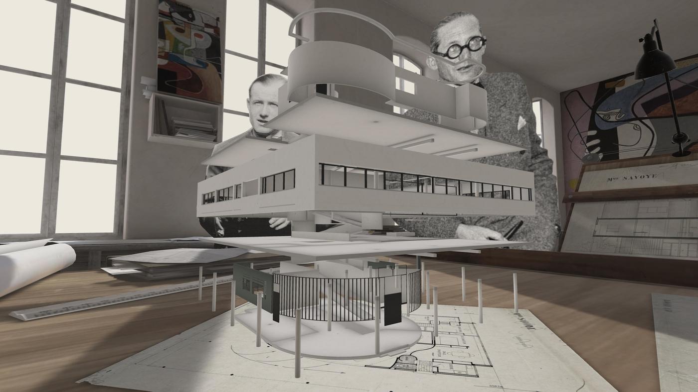 L’expérience en réalité virtuelle, Archi VR à La Villa Savoye développée par Lucid Realities.