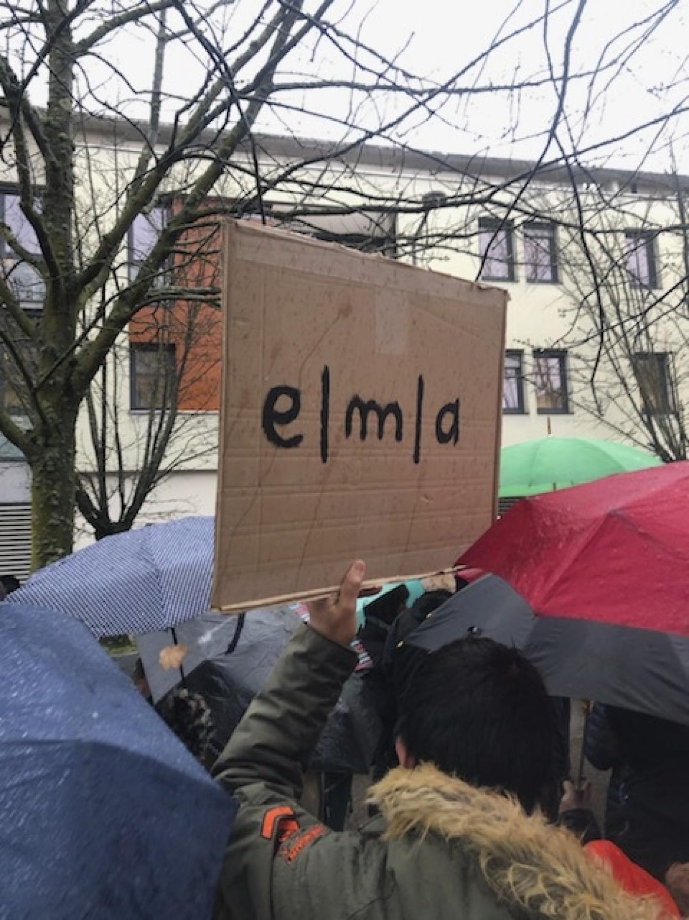 Manifestation pour l'école d'art de Chalon-sur-Saône.