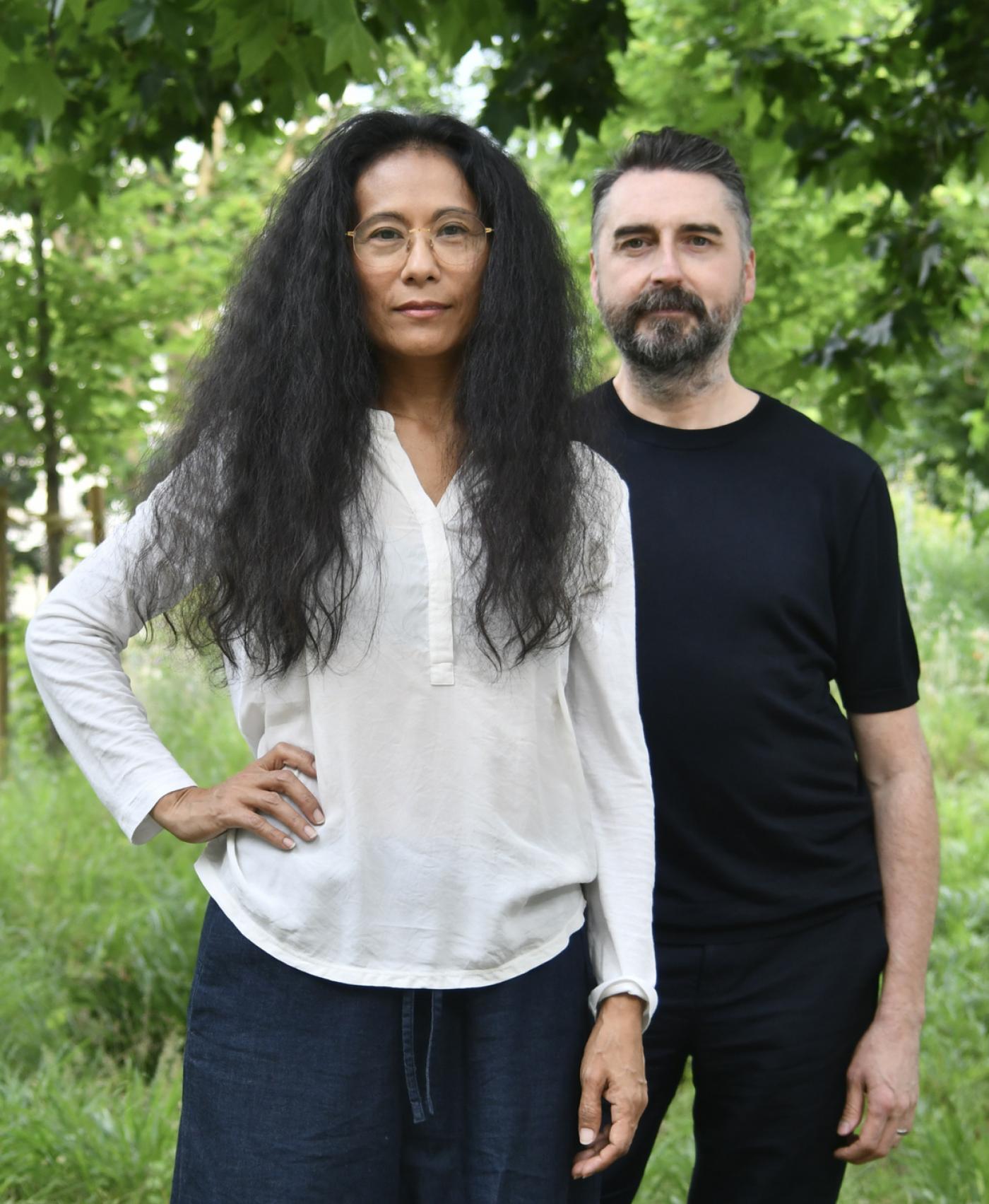 Sandra Gamarra Heshiki au pavillon de l'Espagne