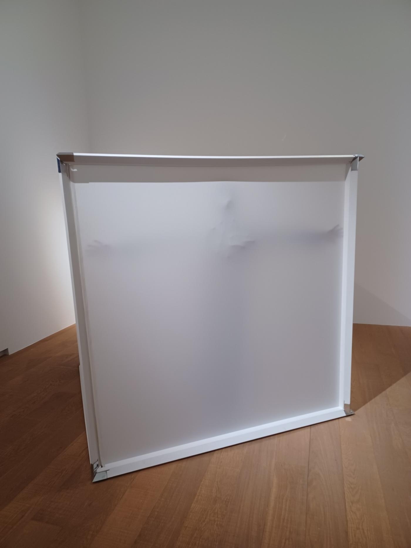 Luciano Fabro, "In cubo (misura di Carla)", 1966.