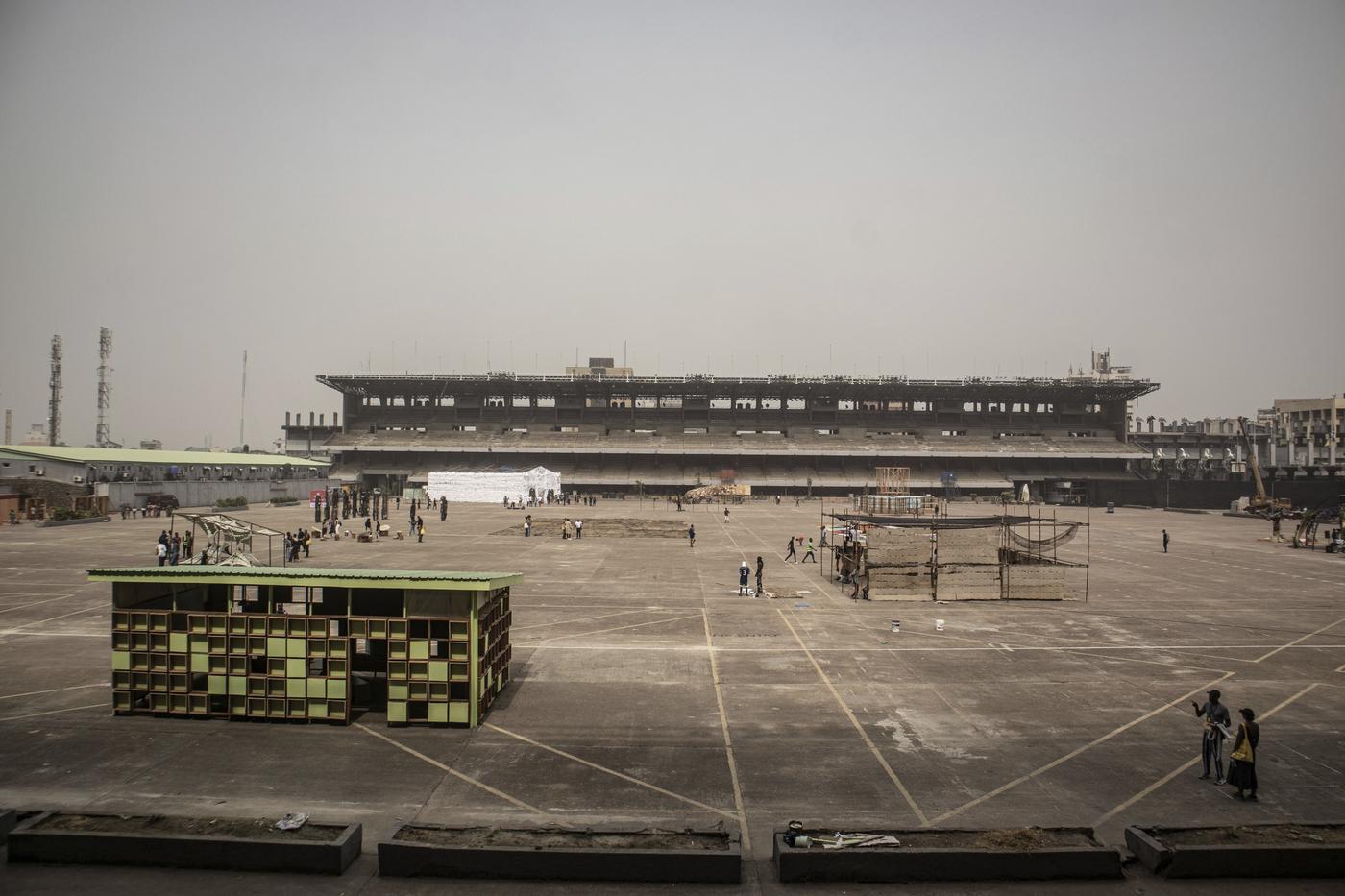 Biennale de Lagos, place Tafawa Balewa, février 2024.