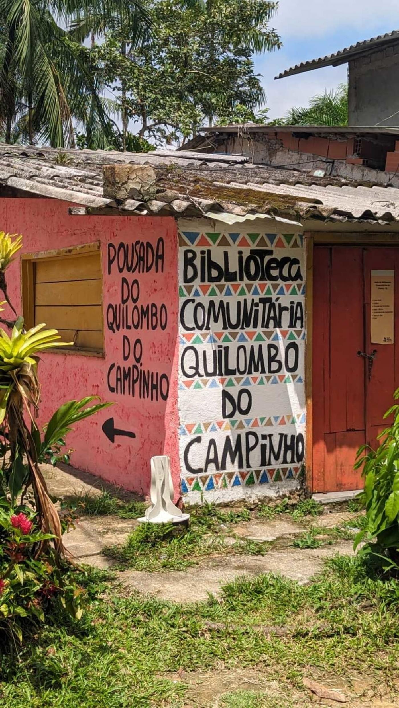 La bibliothèque du Quilombo Campinho.