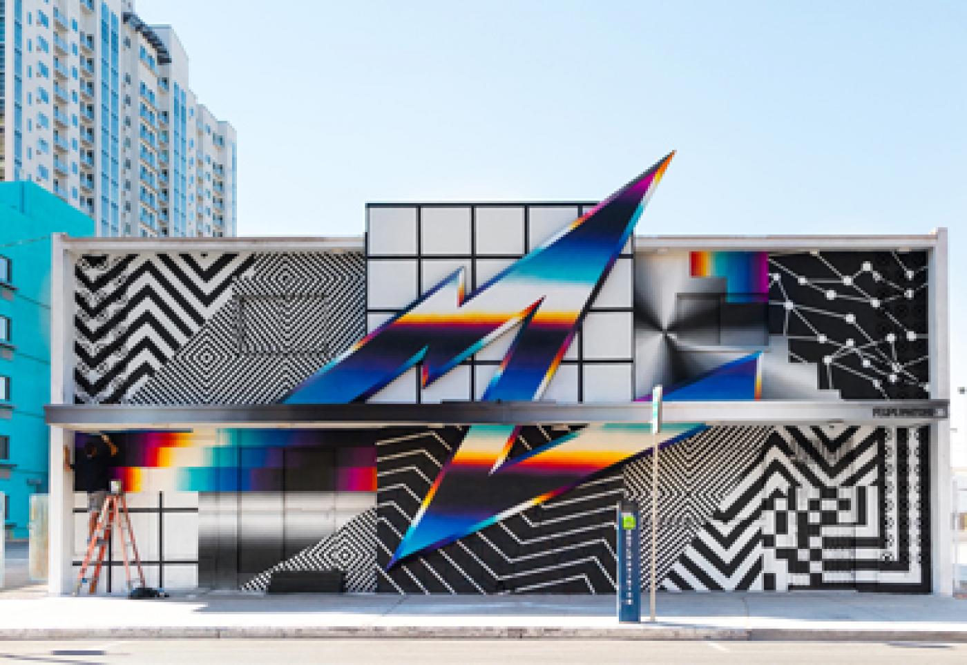 Galerie Magda Danysz : Felipe Pantone, de la vitesse considérée comme un art