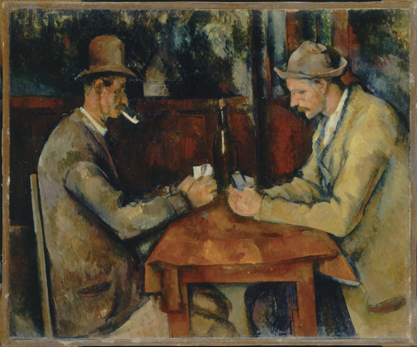 Paul Cézanne, "Les Joueurs de cartes", entre 1890 et 1895, huile sur toile, 47 x 56,5 cm.Paris, musée d’Orsay.