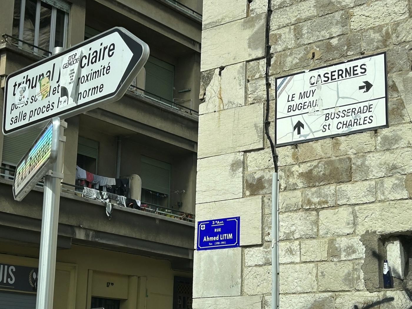 La rue Ahmed Litim à Marseille.