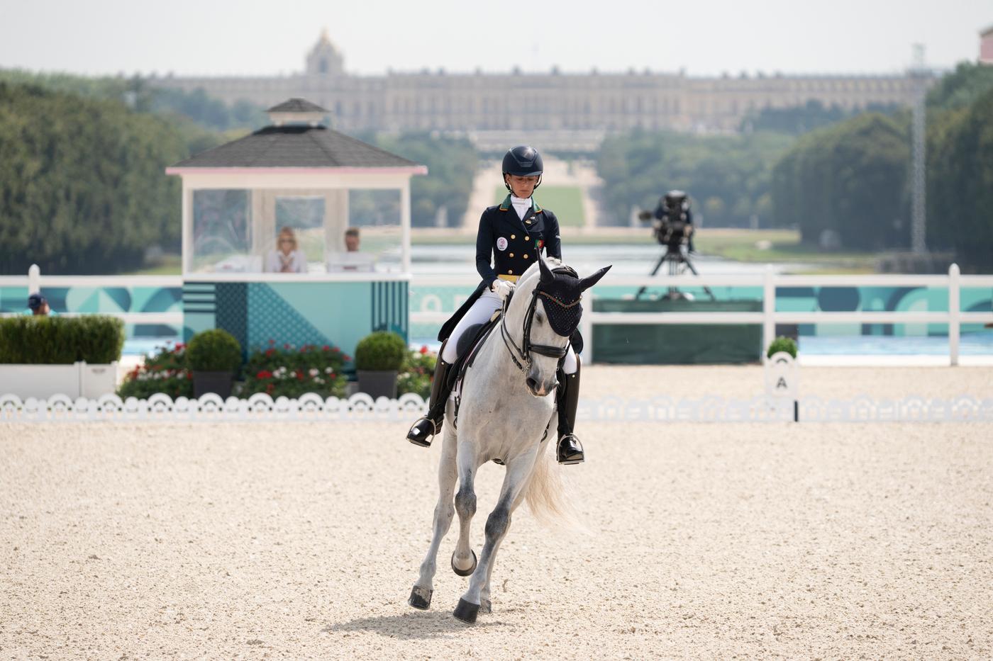 Les épreuves d&amp;#039;équitation des Jeux Olympiques à Versailles.