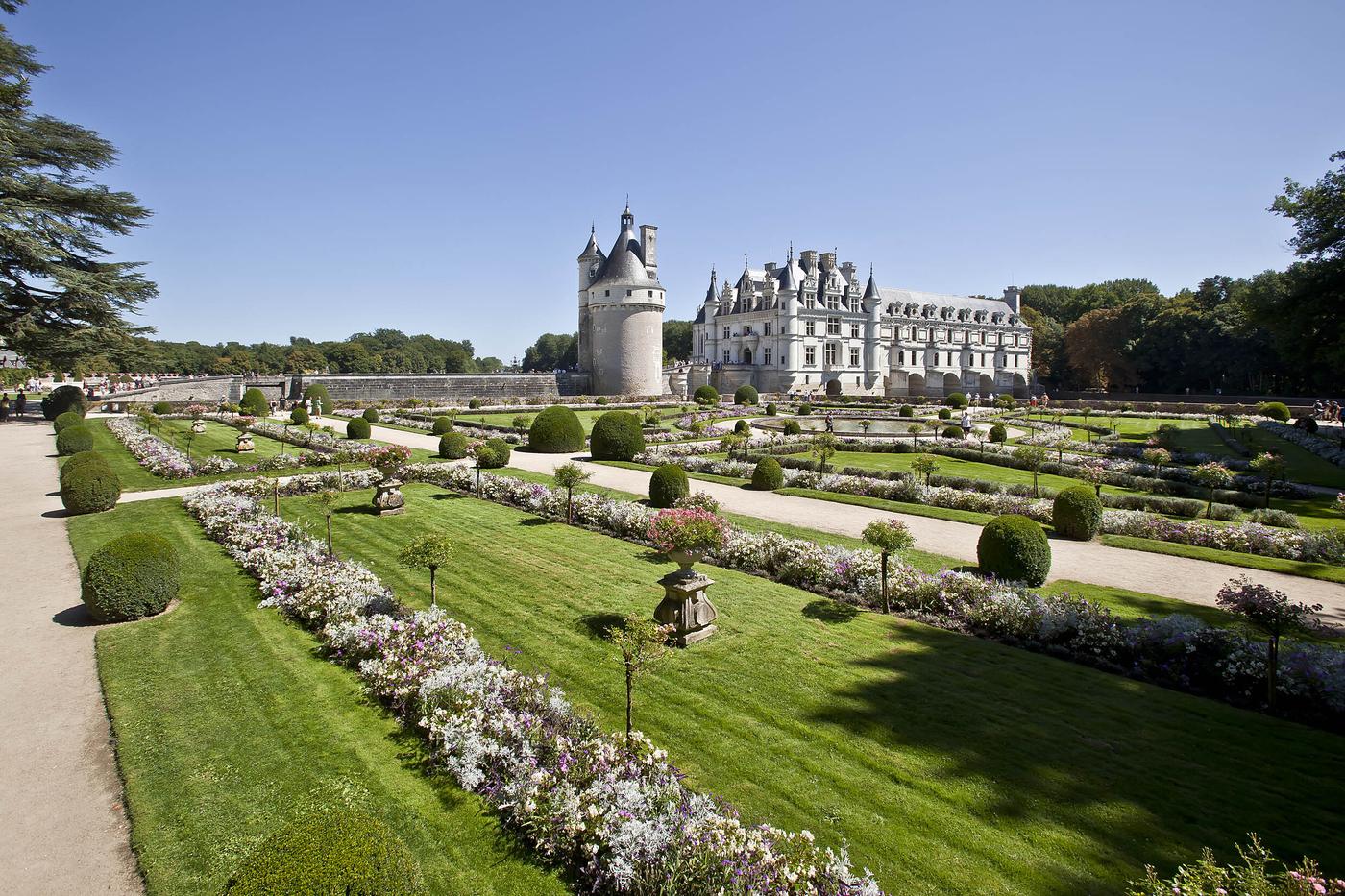 Château de Chenonceau, jardin de Catherine de Médicis.