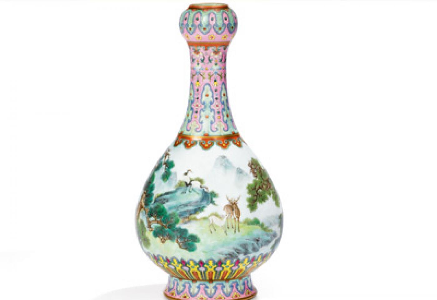 Record pour un vase chinois