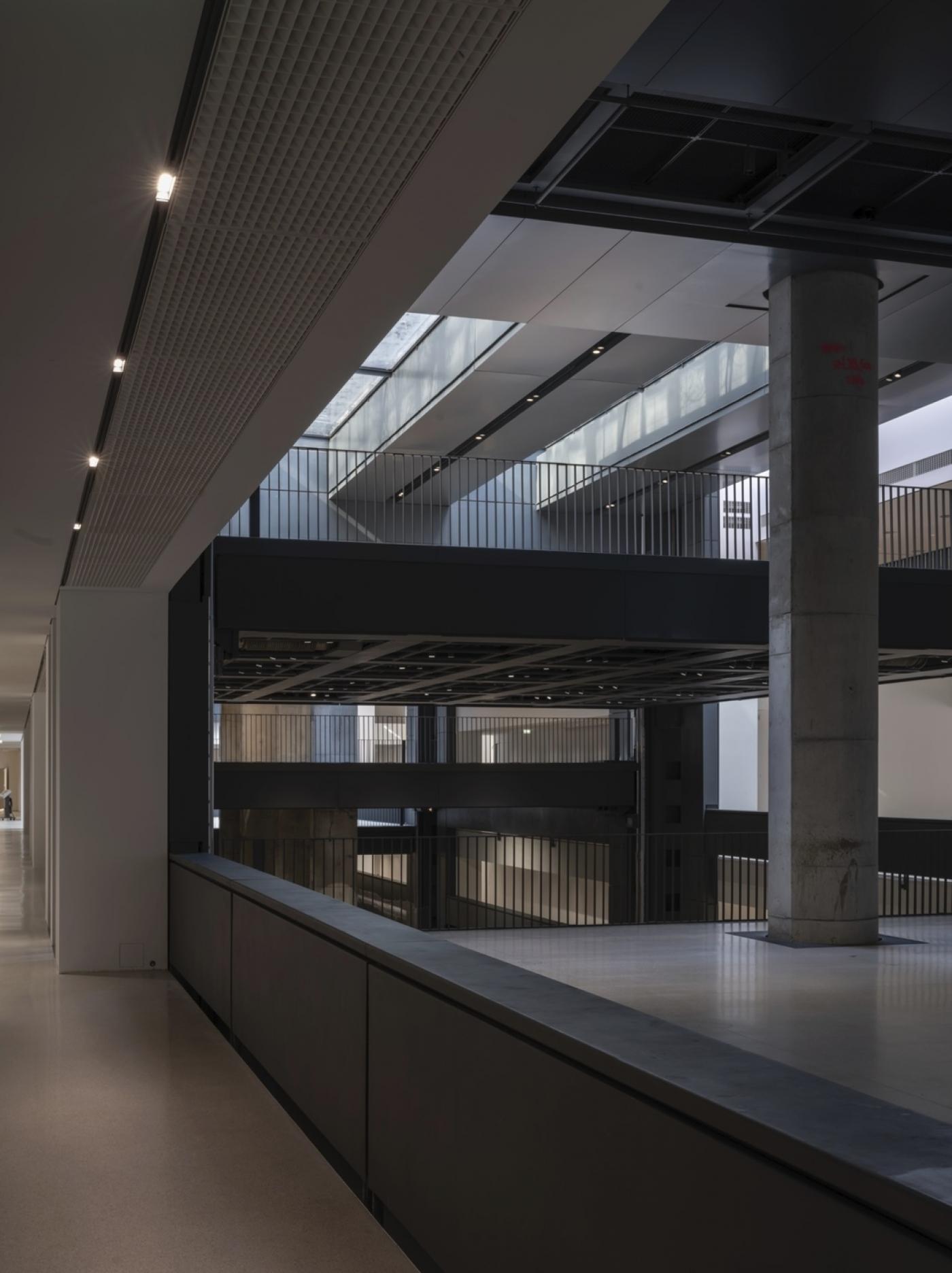 Vue du chantier des futurs espaces de la Fondation Cartier pour l’art contemporain, Place duPalais-Royal, Paris, mars 2025.